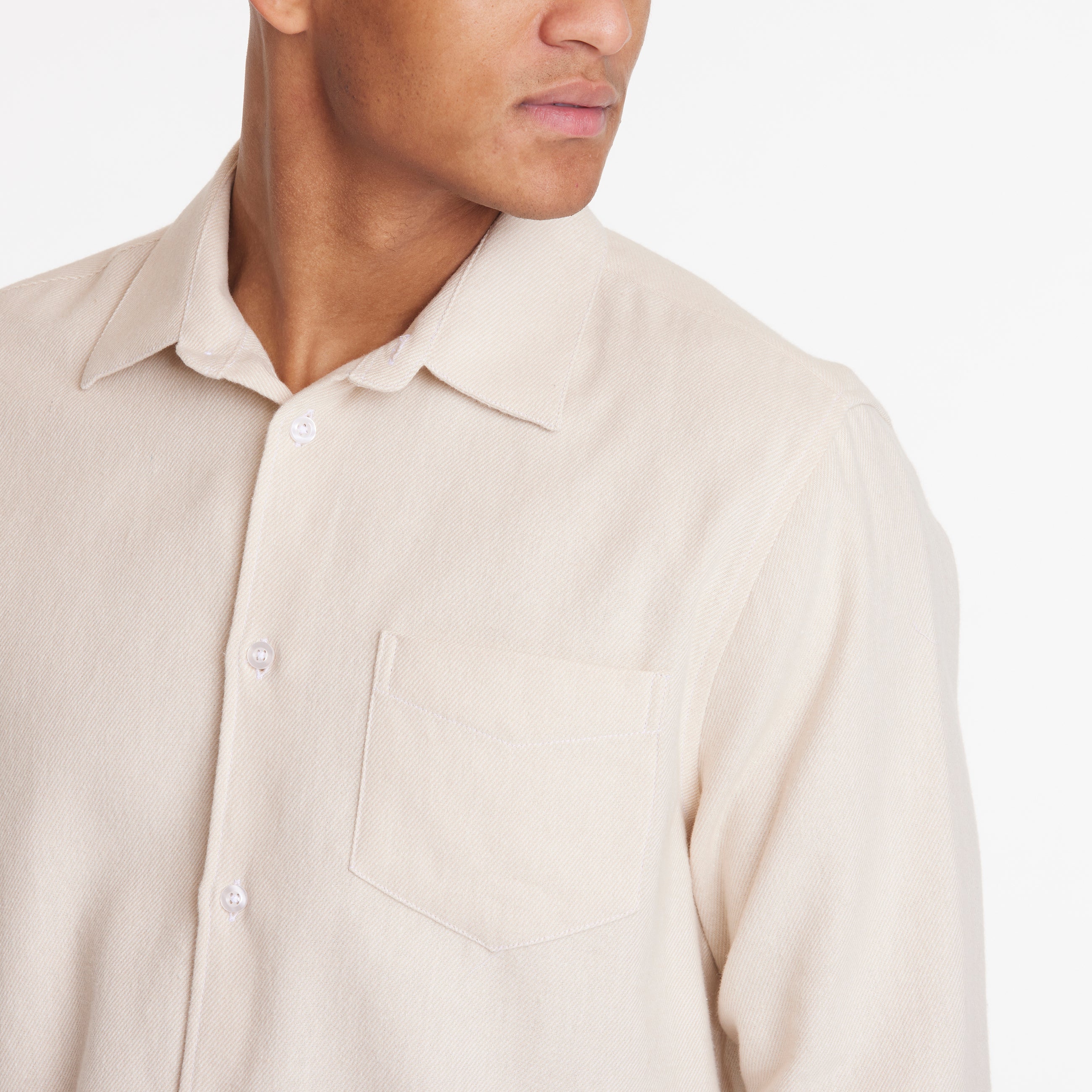 ByGarment Makers Bob Shirt Shirt LS 1160 Ecru