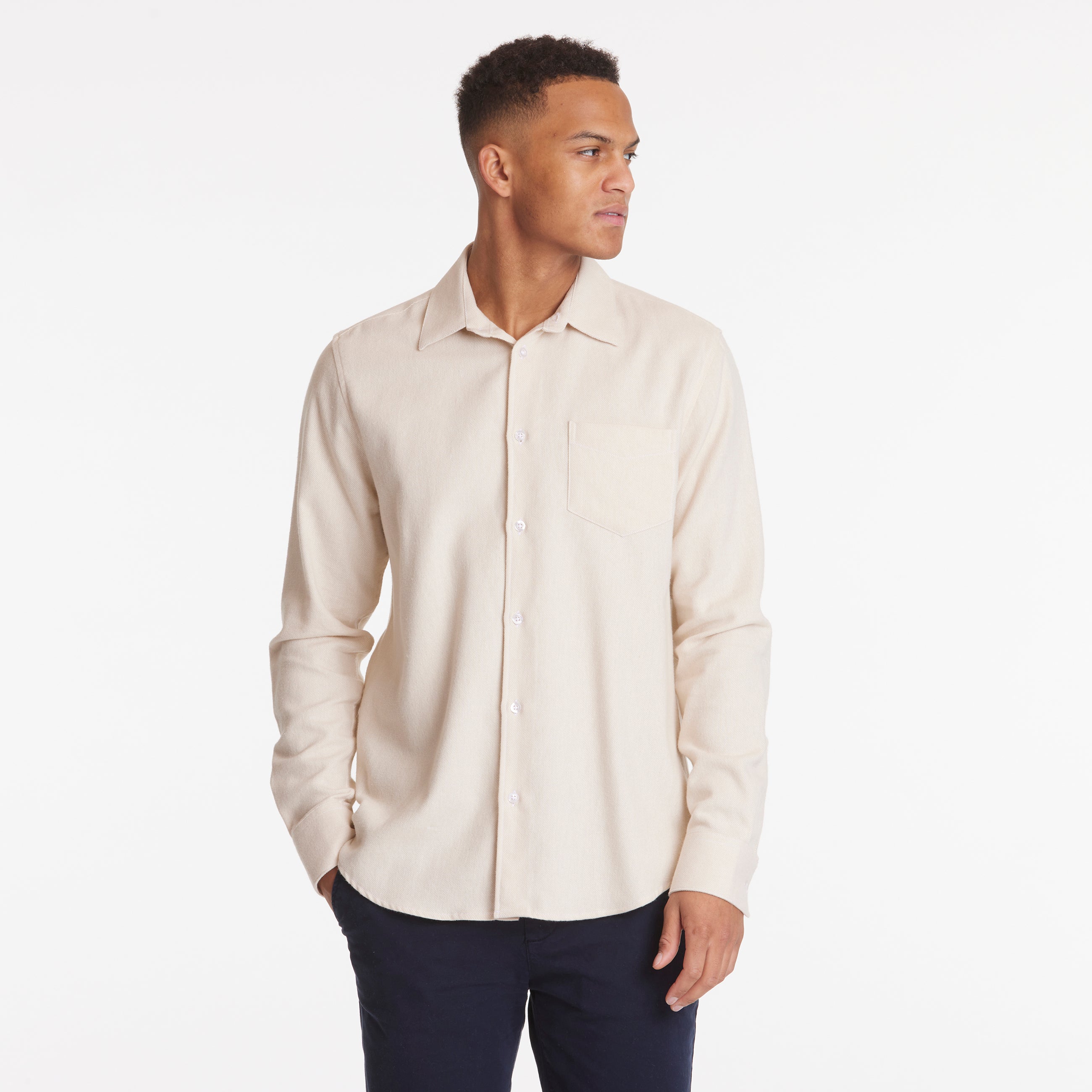 ByGarment Makers Bob Shirt Shirt LS 1160 Ecru
