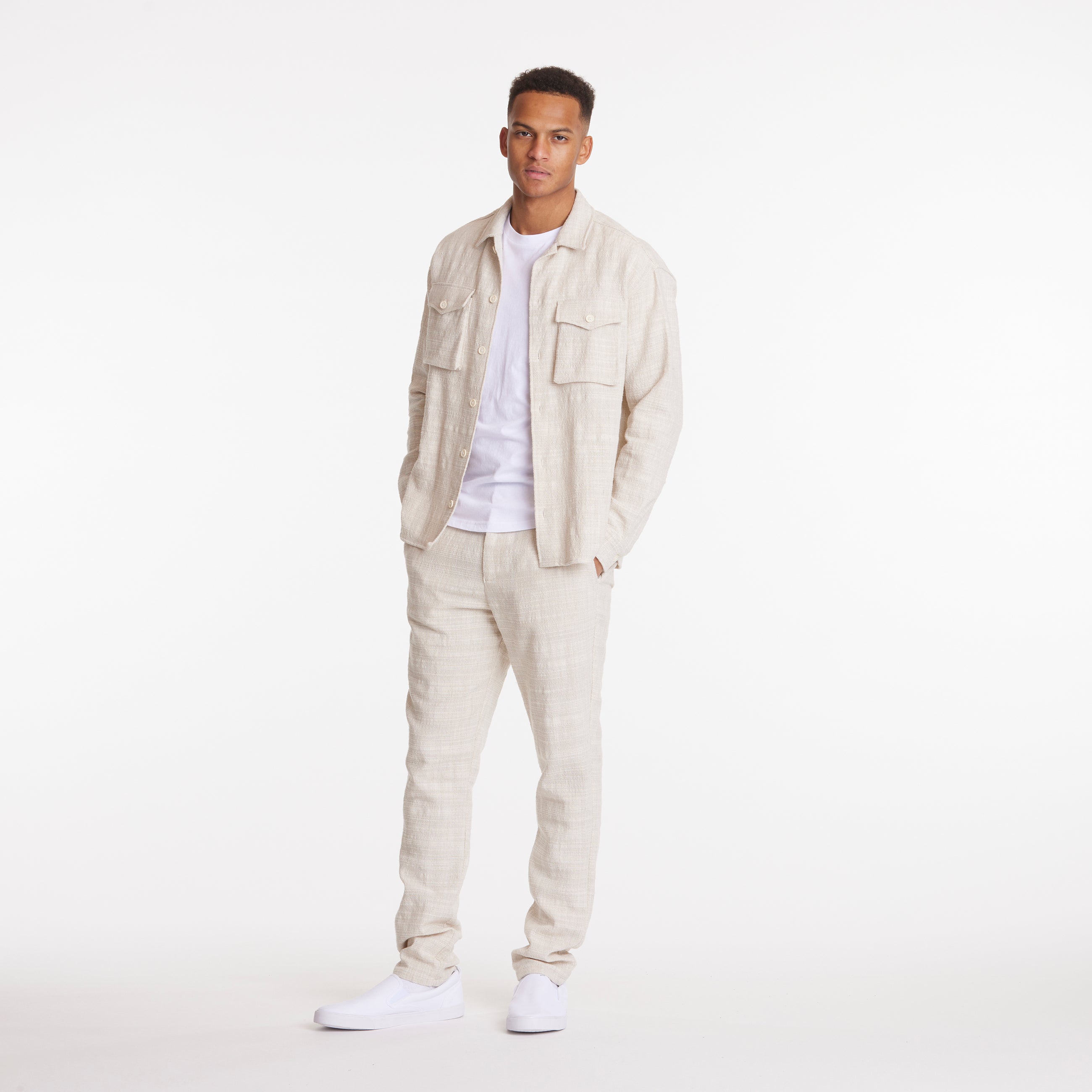 ByGarment Makers Diego Overshirt Shirt LS 1160 Ecru