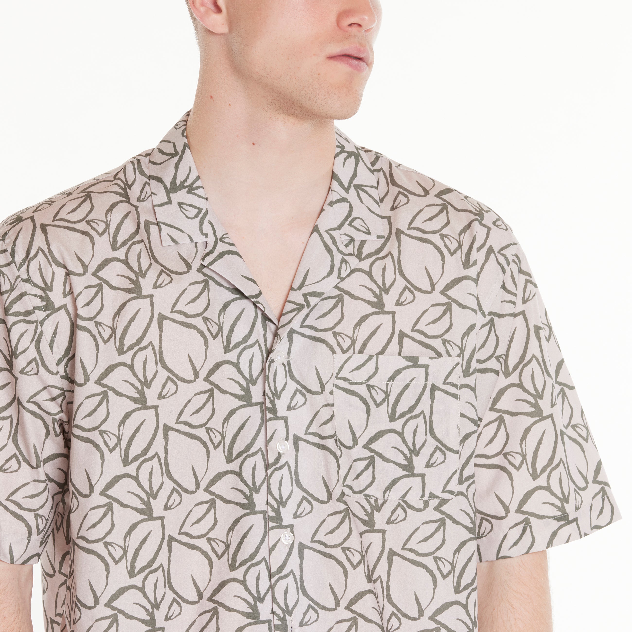ByGarment Makers Elmer Leaf SS Shirt Shirt SS 3096 Navy Blazer