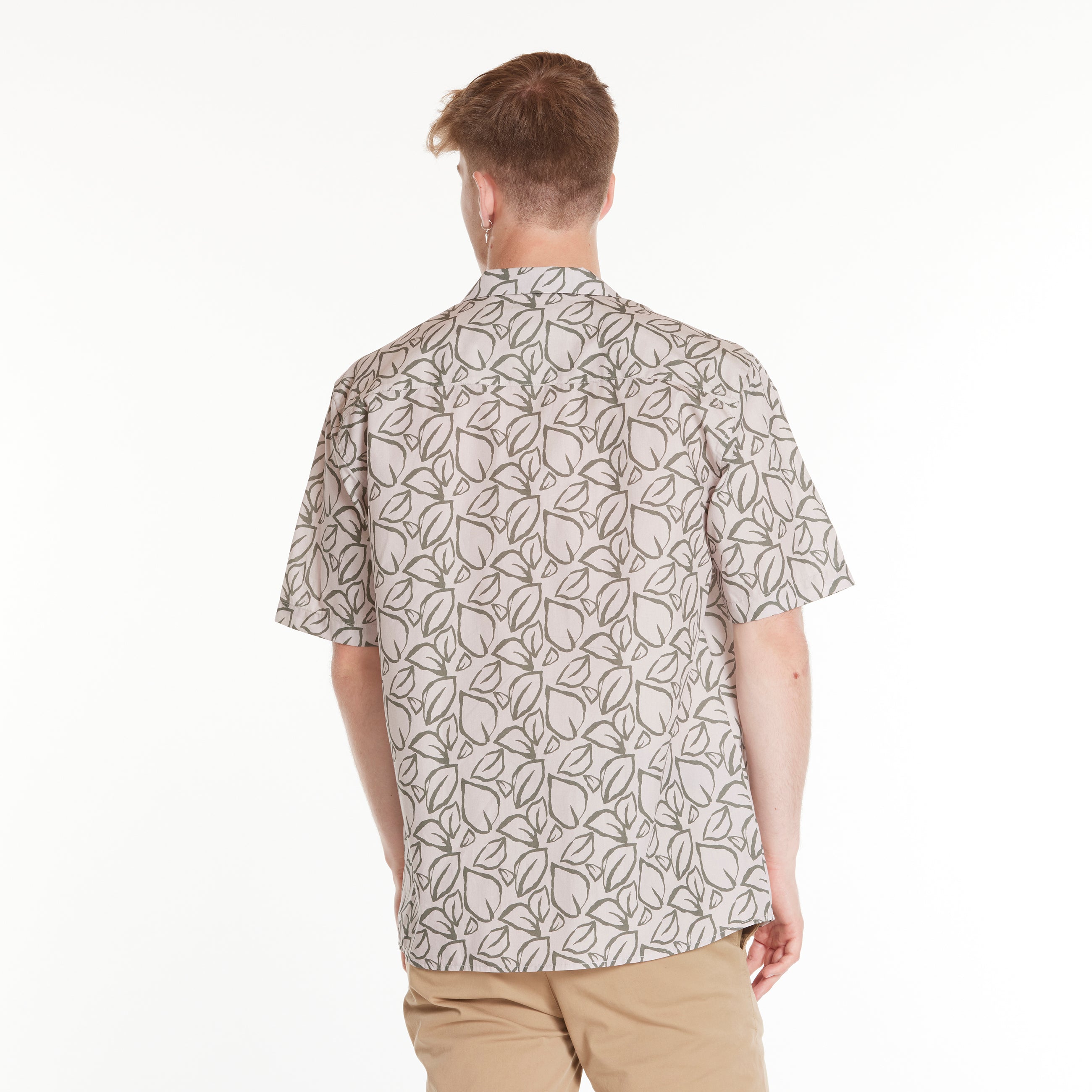 ByGarment Makers Elmer Leaf SS Shirt Shirt SS 3096 Navy Blazer