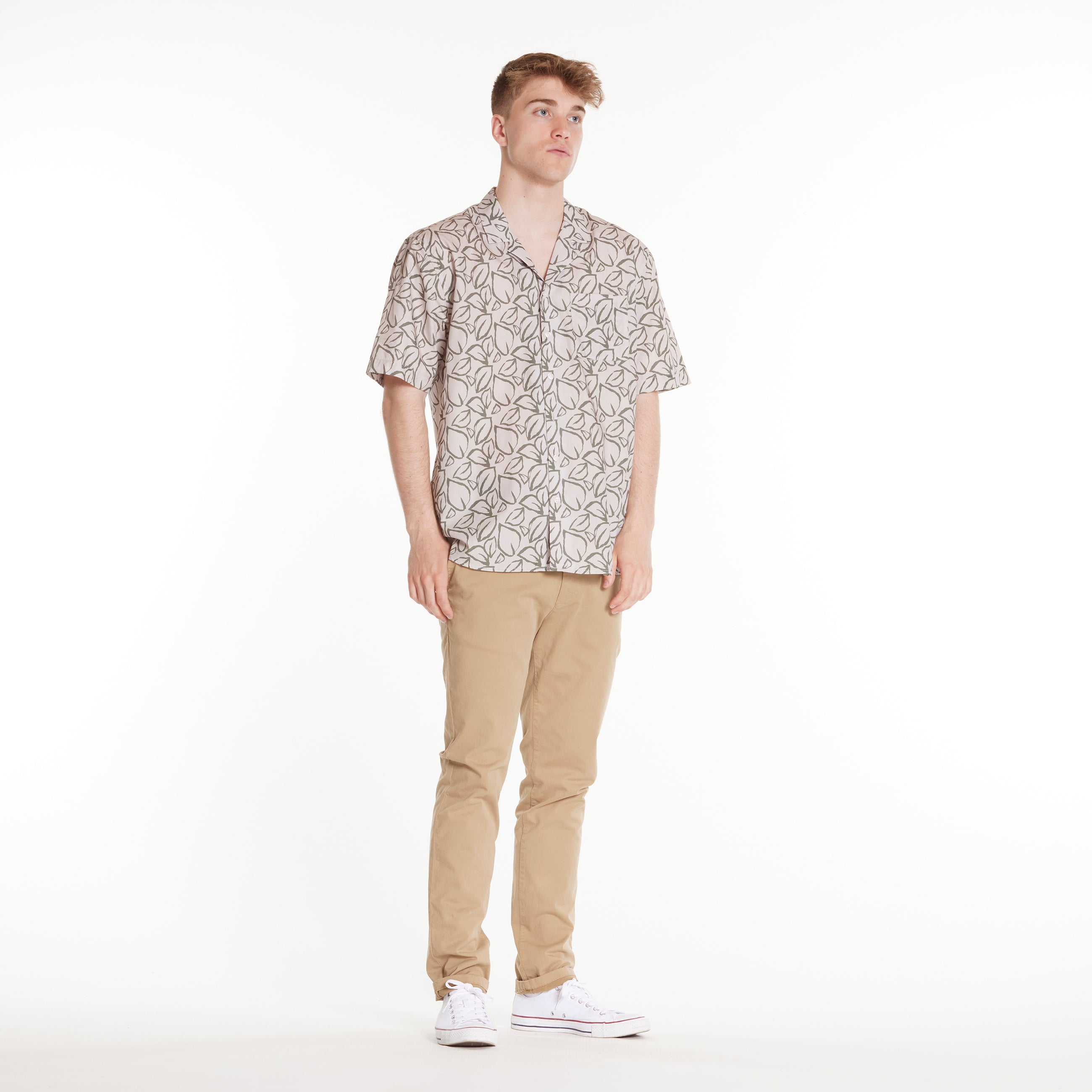 ByGarment Makers Elmer Leaf SS Shirt Shirt SS 3096 Navy Blazer