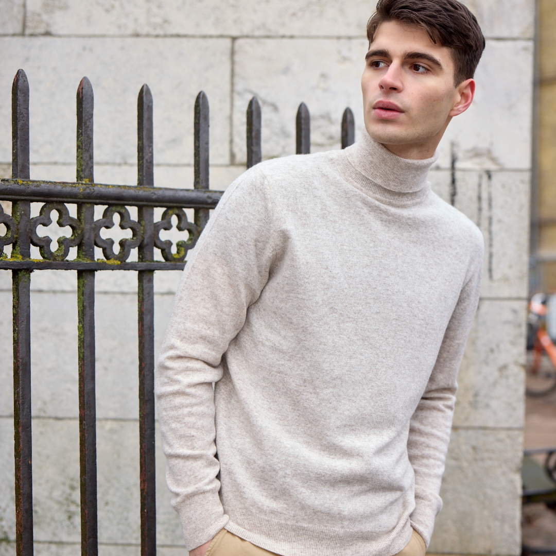 ByGarment Makers Elmo Wool Knit Rollneck Knit 1160 Ecru