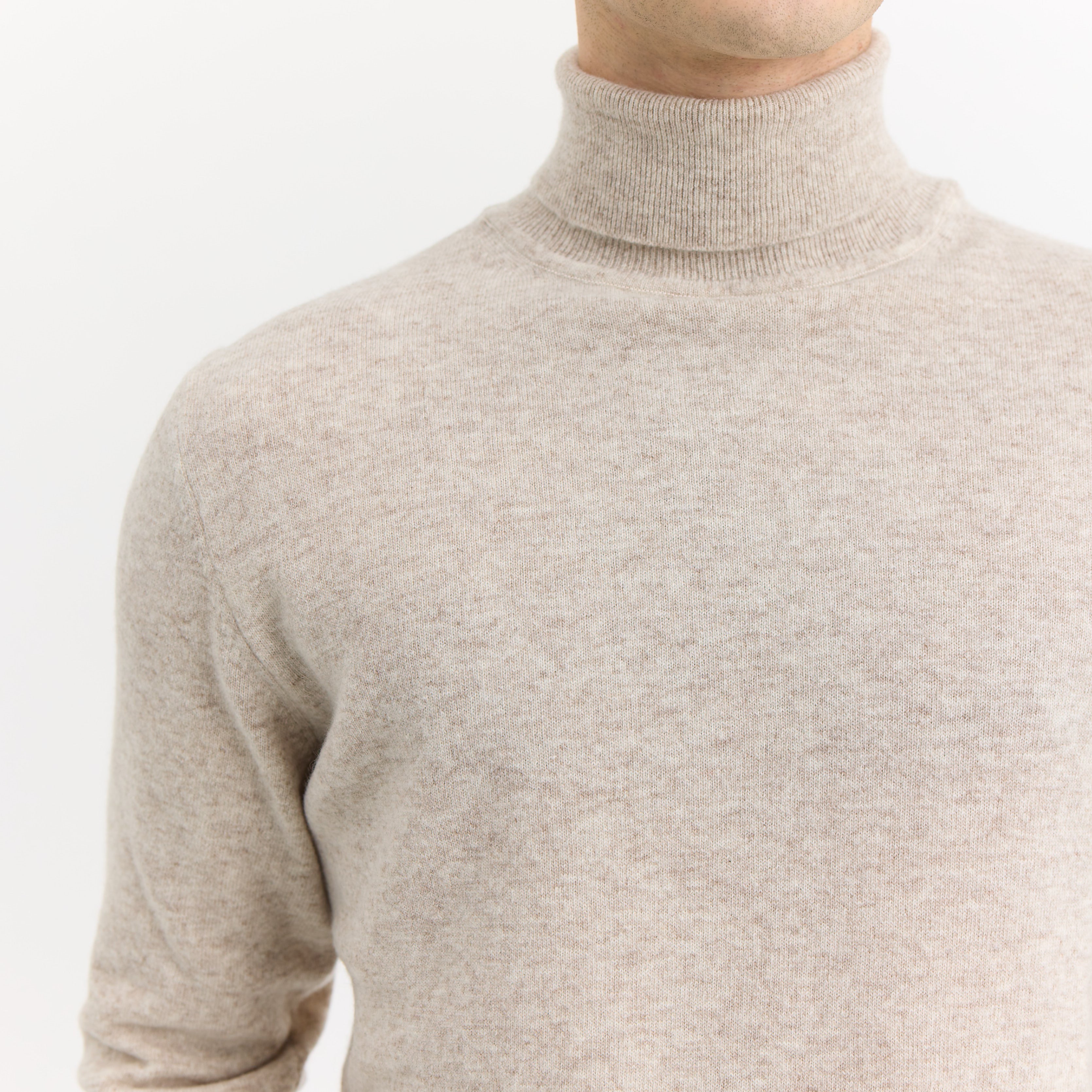 ByGarment Makers Elmo Wool Knit Rollneck Knit 1160 Ecru