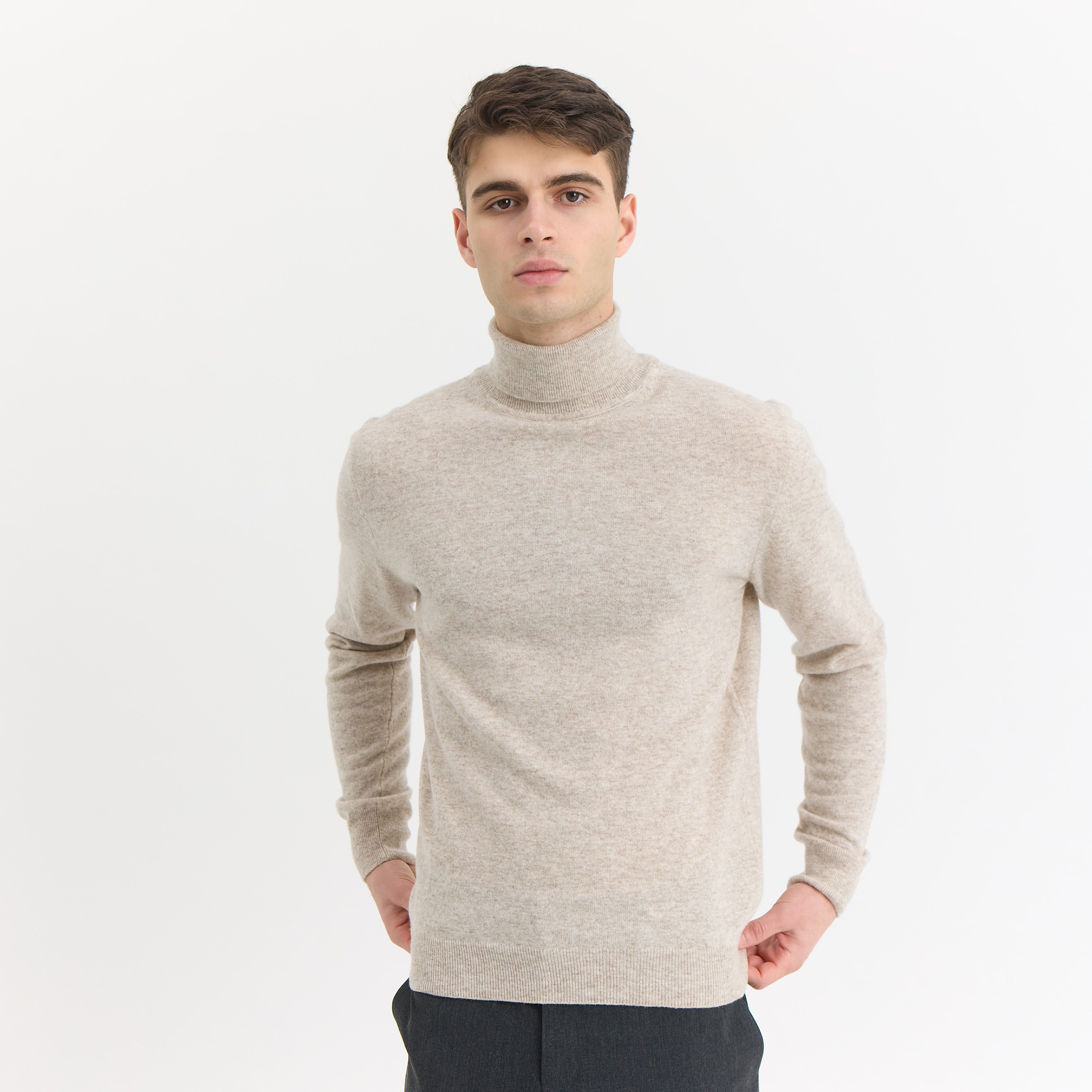 ByGarment Makers Elmo Wool Knit Rollneck Knit 1160 Ecru