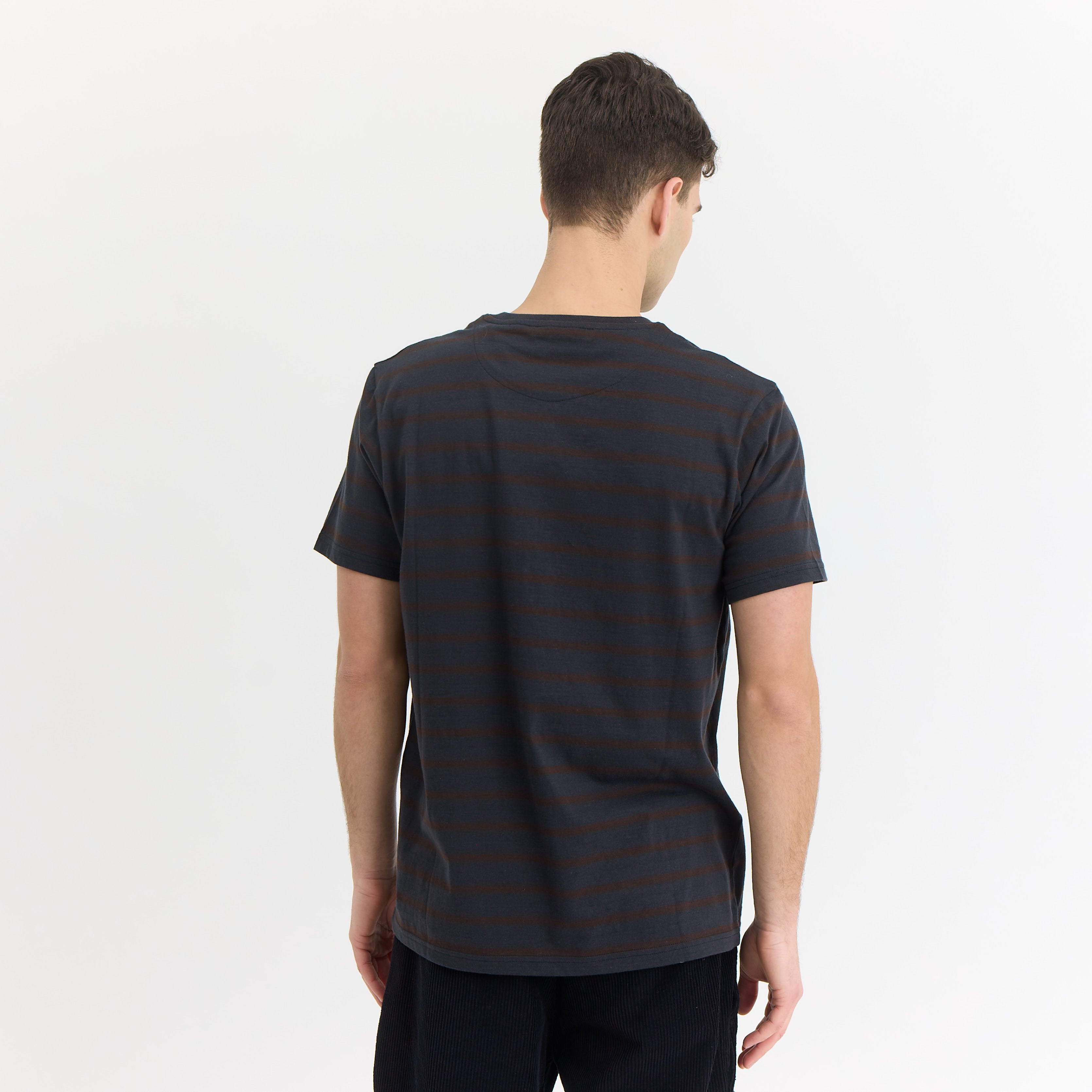 ByGarment Makers Fabian Striped tee T-shirt SS 1204 Jet Black
