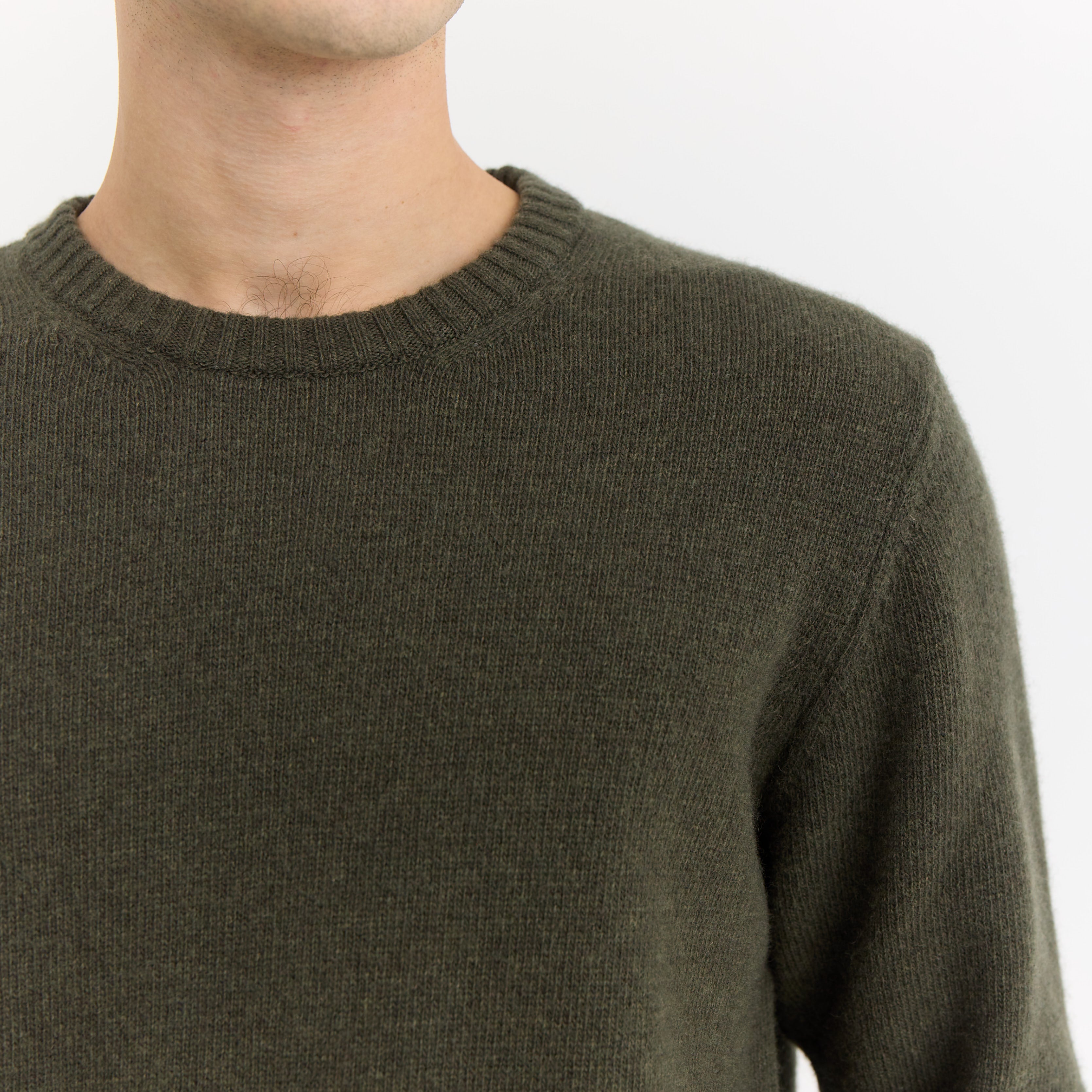 ByGarment Makers Franz O-neck Wool Knit Knit 1184 Russian Olive