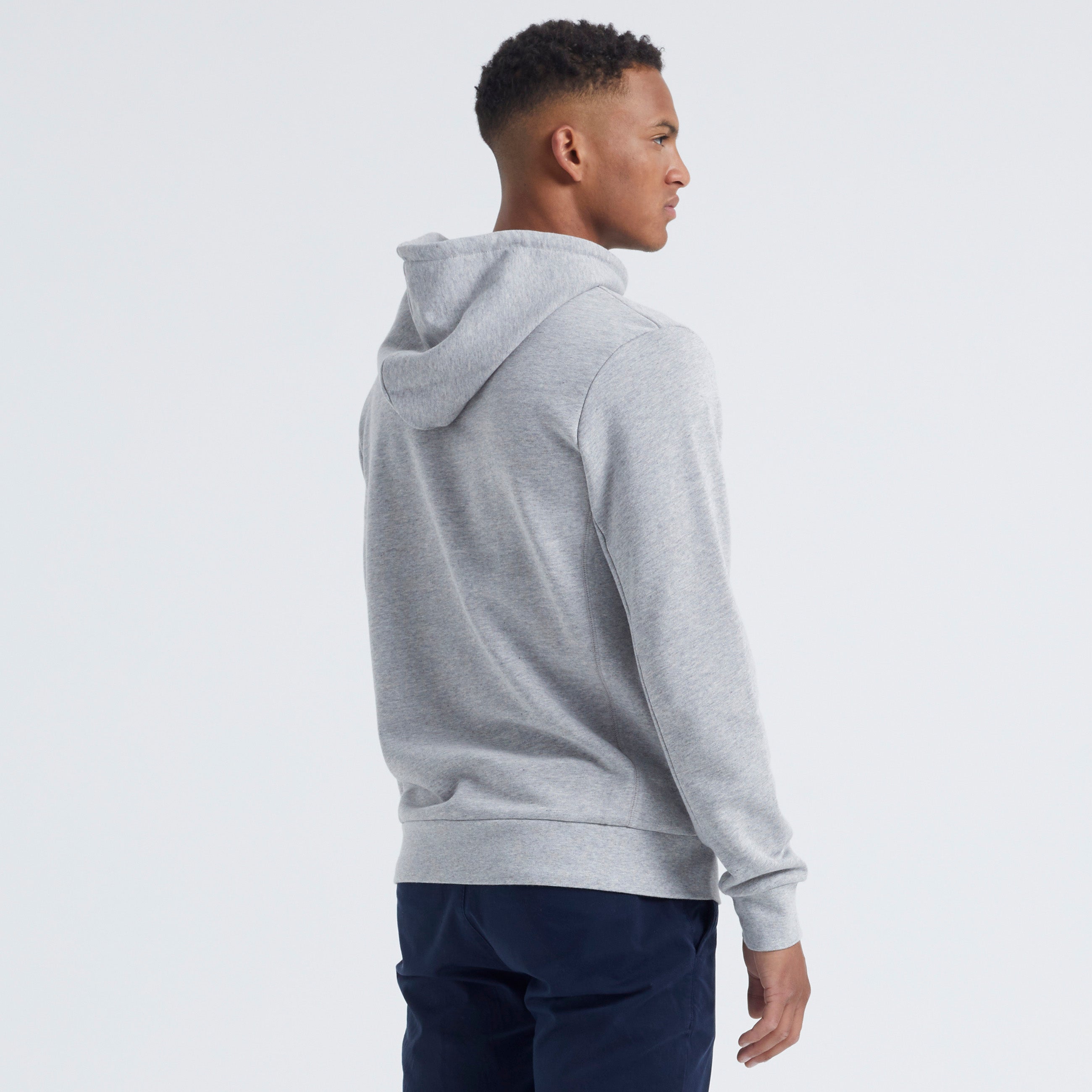 ByGarment Makers Jones The Organic Hoodie Sweatshirt 1145 Light Grey Melange