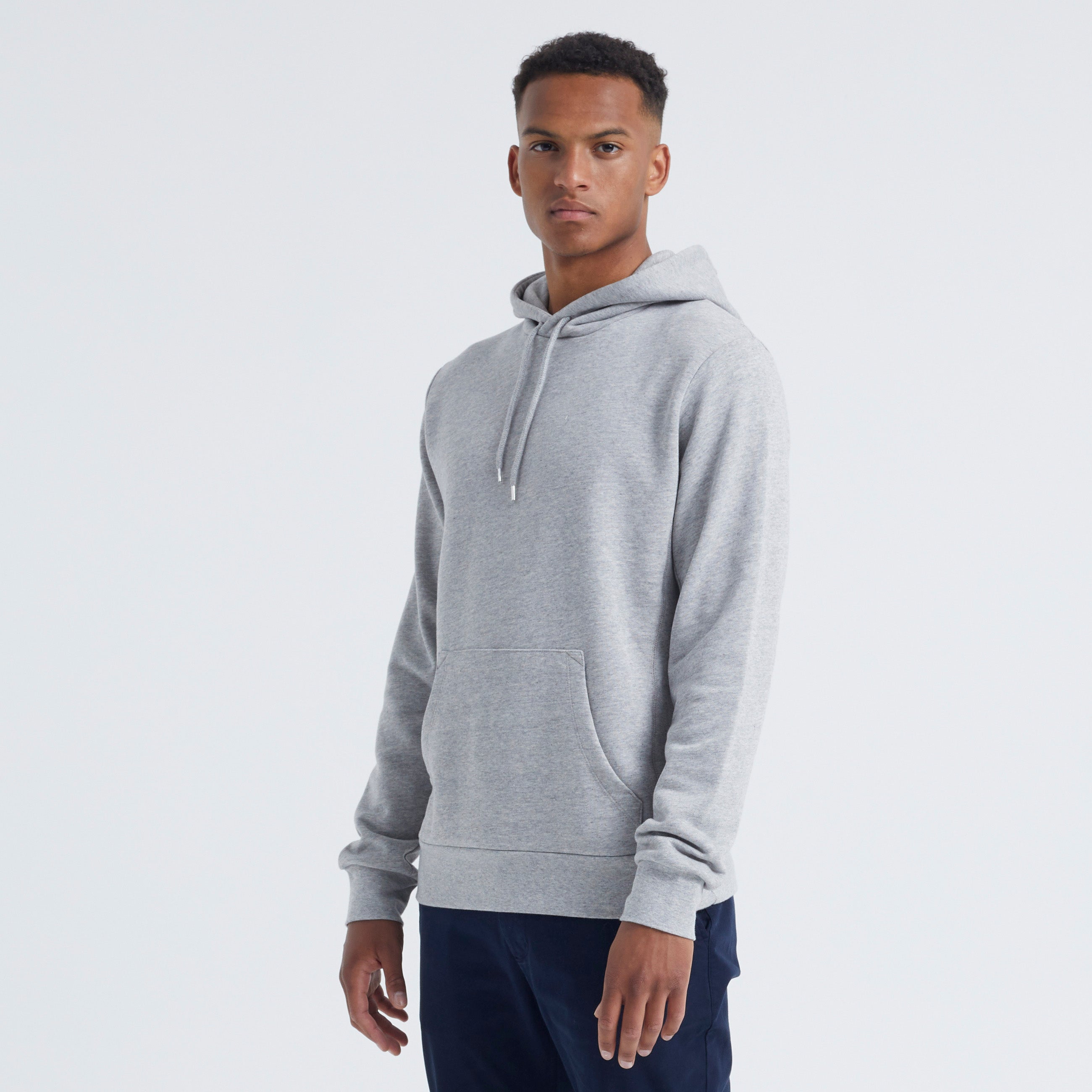 ByGarment Makers Jones The Organic Hoodie Sweatshirt 1145 Light Grey Melange