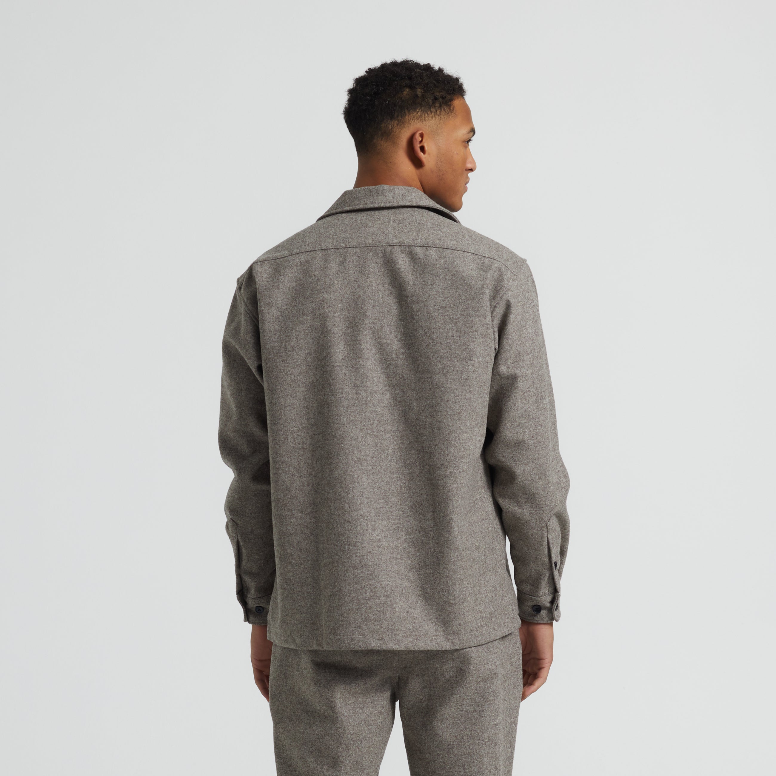ByGarment Makers Lennox Wool Overshirt Shirt LS 1114 Sand