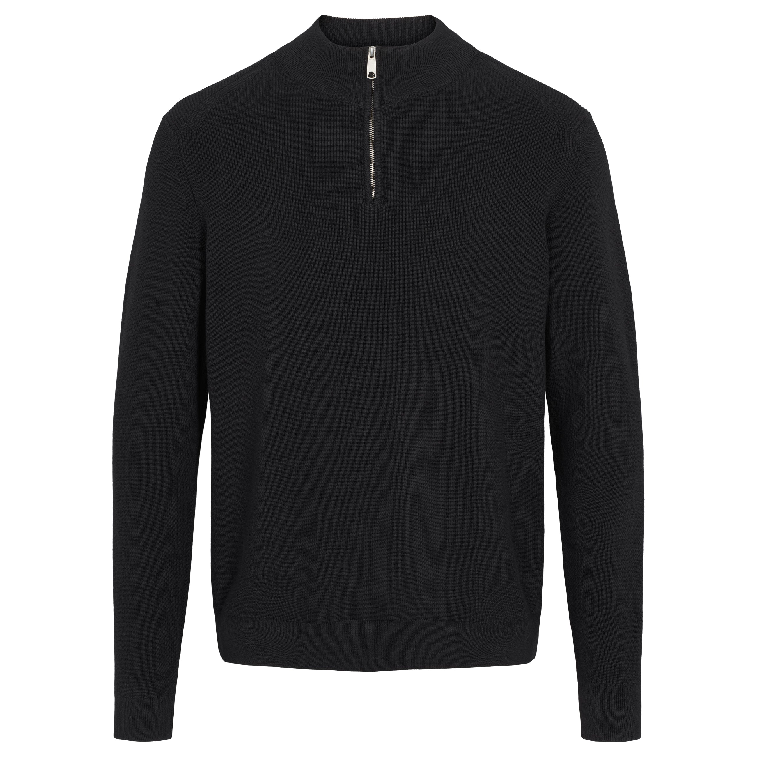 ByGarment Makers Lester Half Zip Knit Knit 1204 Jet Black