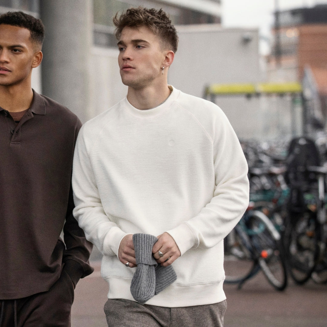ByGarment Makers Mads Pile Sweatshirt Sweatshirt 1160 Ecru