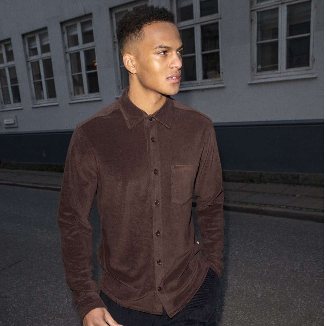 ByGarment Makers Marius Terry Shirt Shirt LS 3000 Ebony Brown