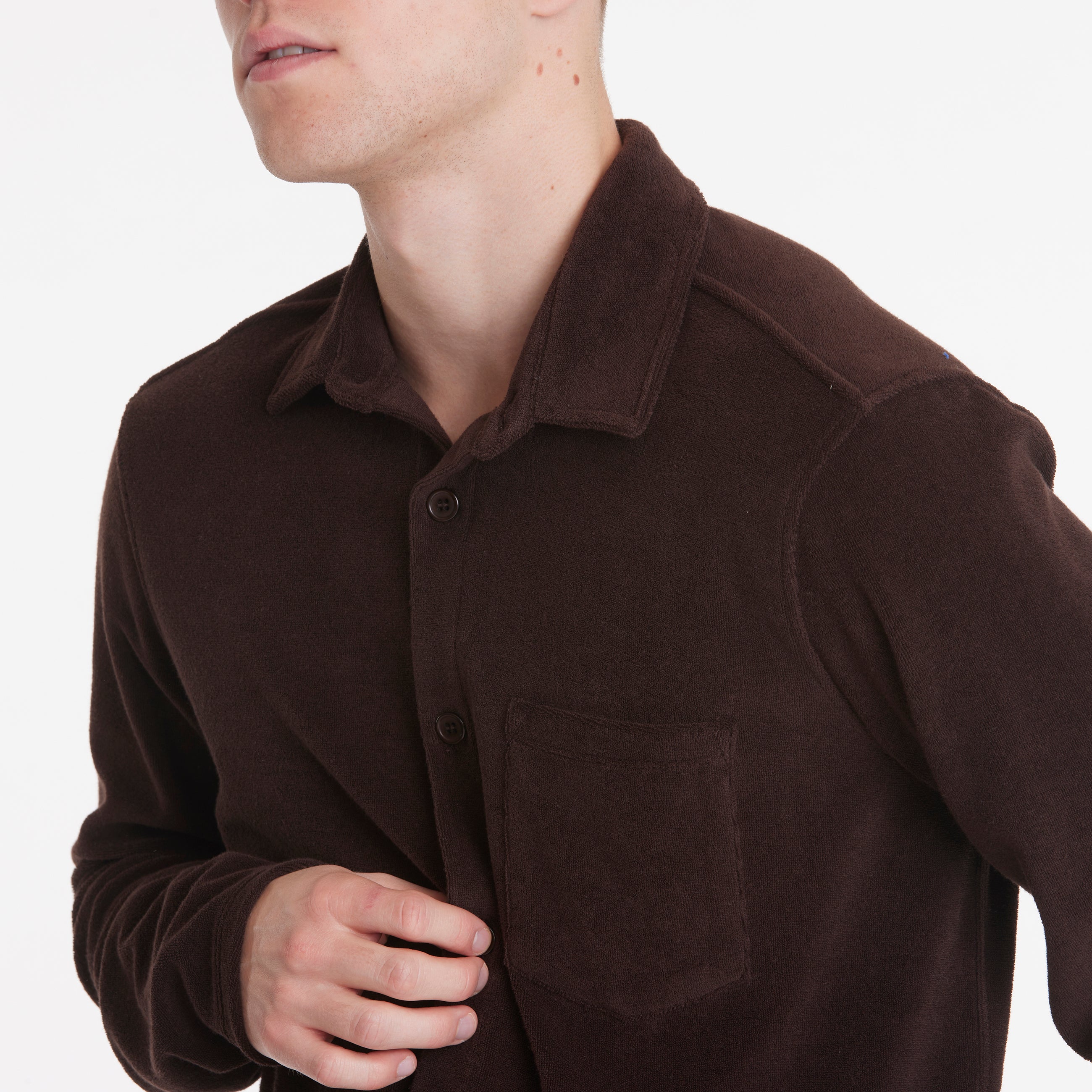 ByGarment Makers Marius Terry Shirt Shirt LS 3000 Ebony Brown