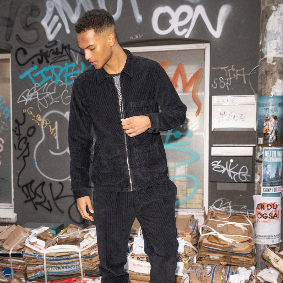 ByGarment Makers Matt Corduroy Jacket Jacket 1204 Jet Black