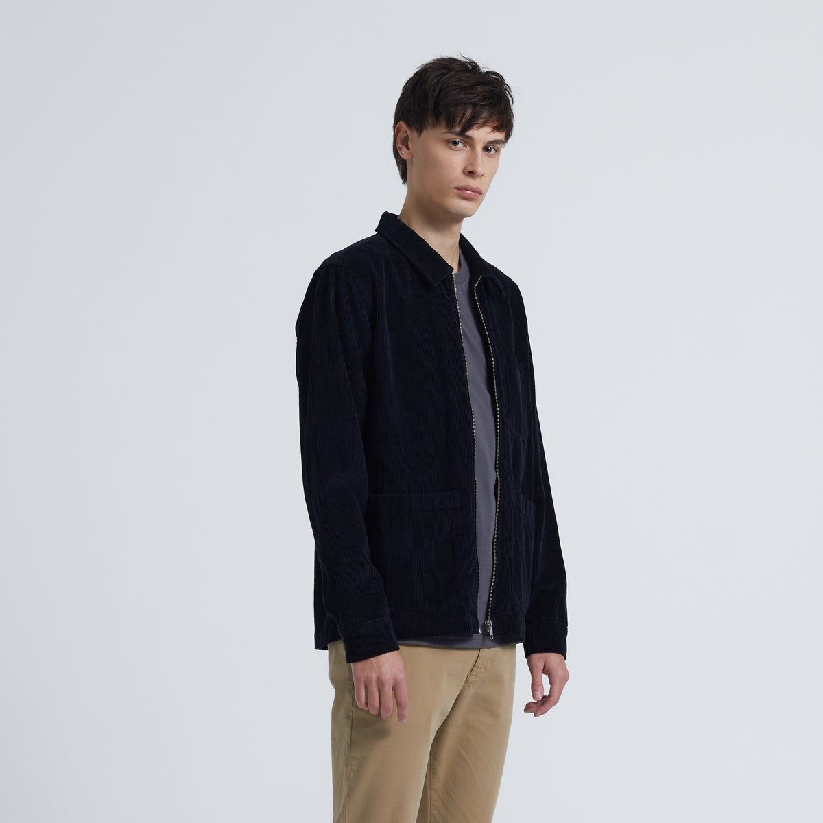 ByGarment Makers Matt Corduroy Jacket Jacket 1204 Jet Black