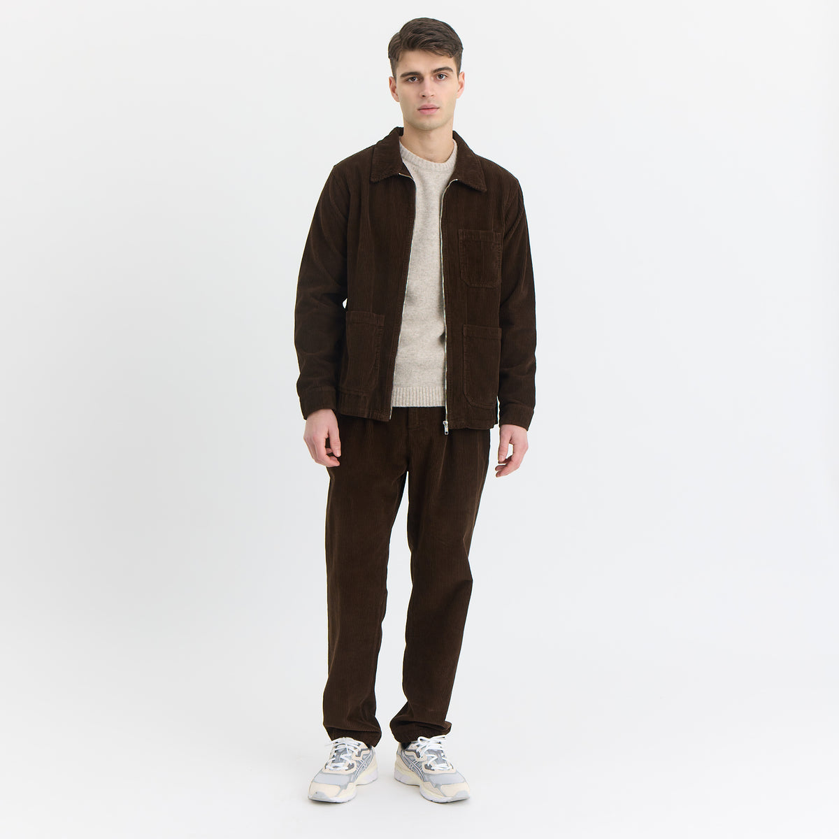 ByGarment Makers Matt Corduroy Jacket Jacket 3000 Ebony Brown