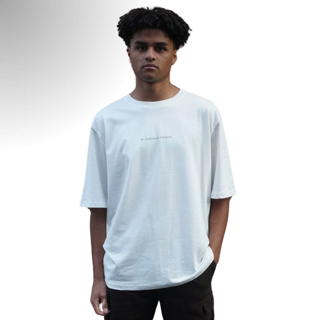 ByGarment Makers Michael Oversized Logo Tee T-shirt SS 1006 Marshmallow