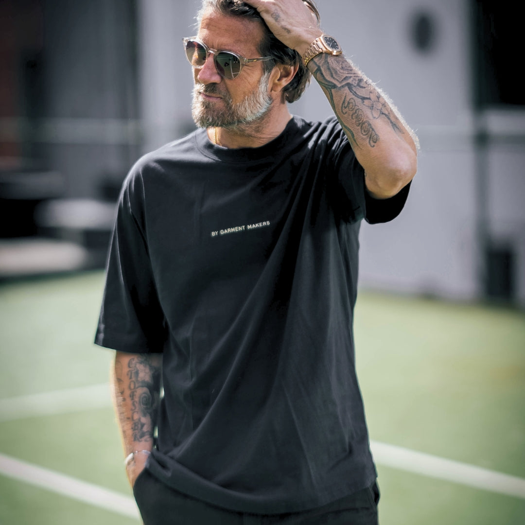 ByGarment Makers Michael Oversized Logo Tee T-shirt SS 1204 Jet Black