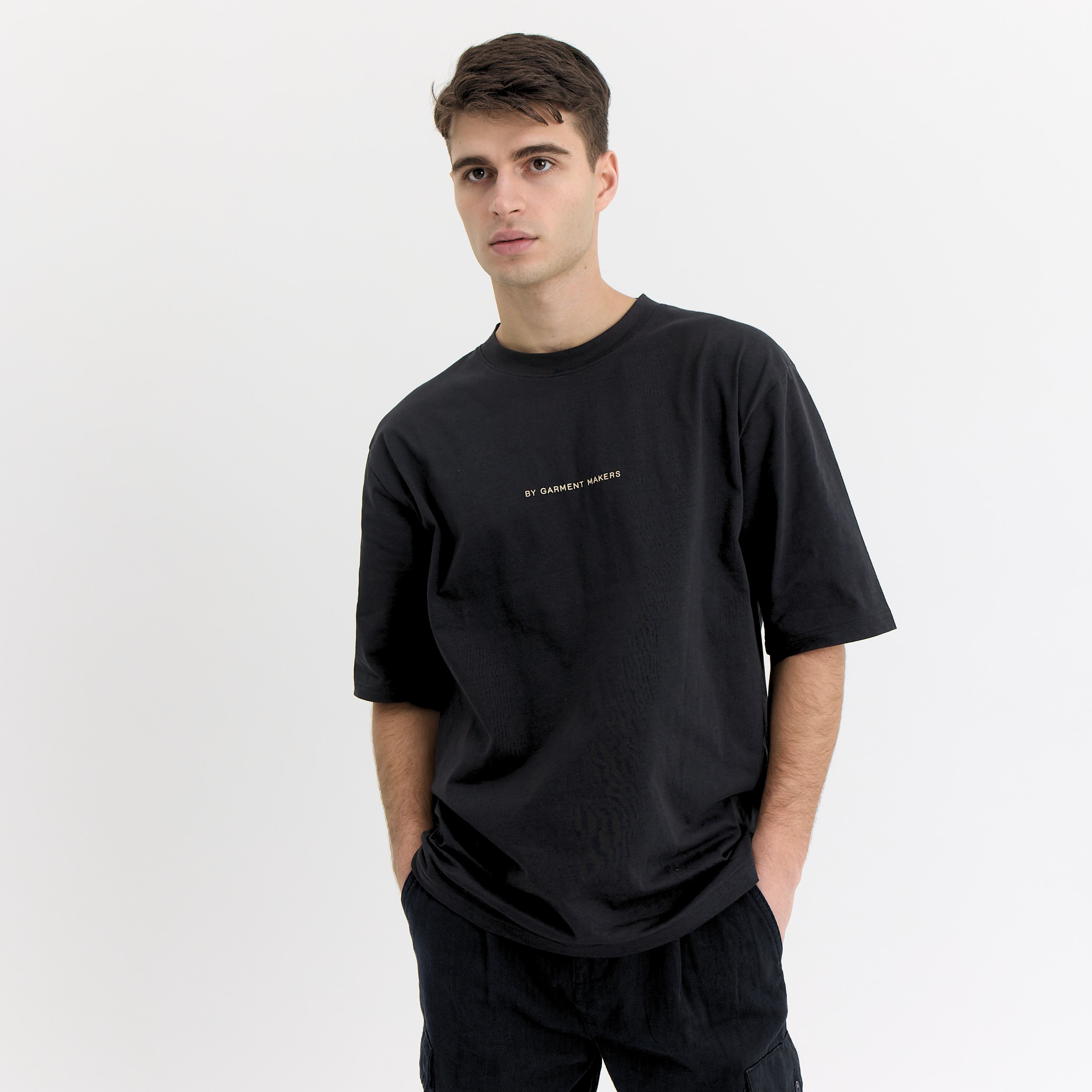 ByGarment Makers Michael Oversized Logo Tee T-shirt SS 1204 Jet Black