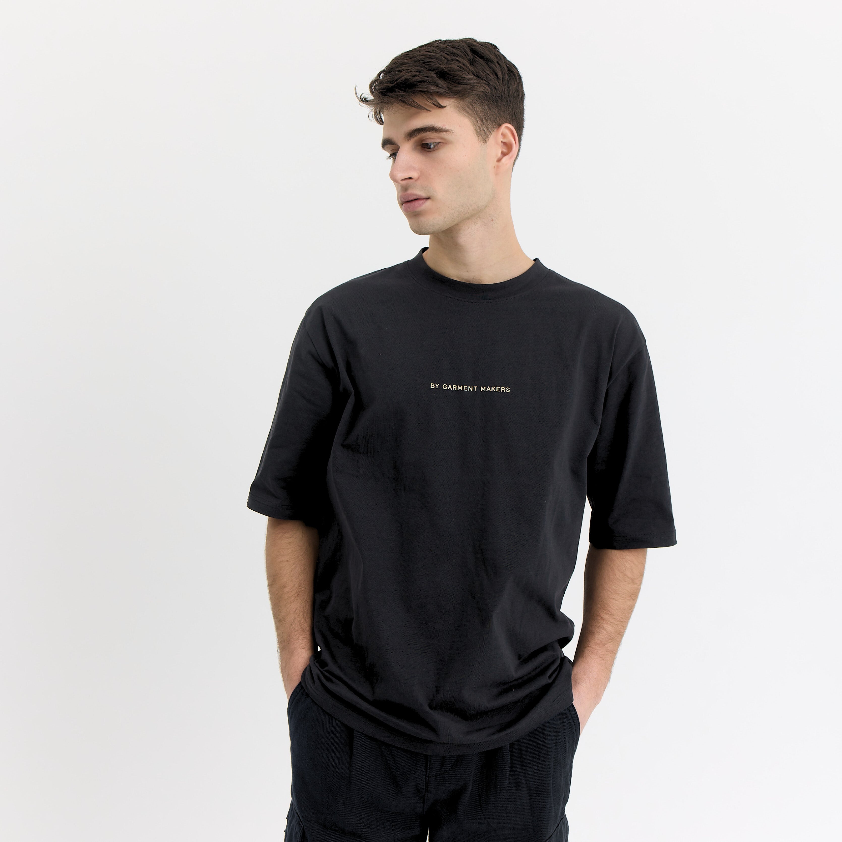 ByGarment Makers Michael Oversized Logo Tee T-shirt SS 1204 Jet Black