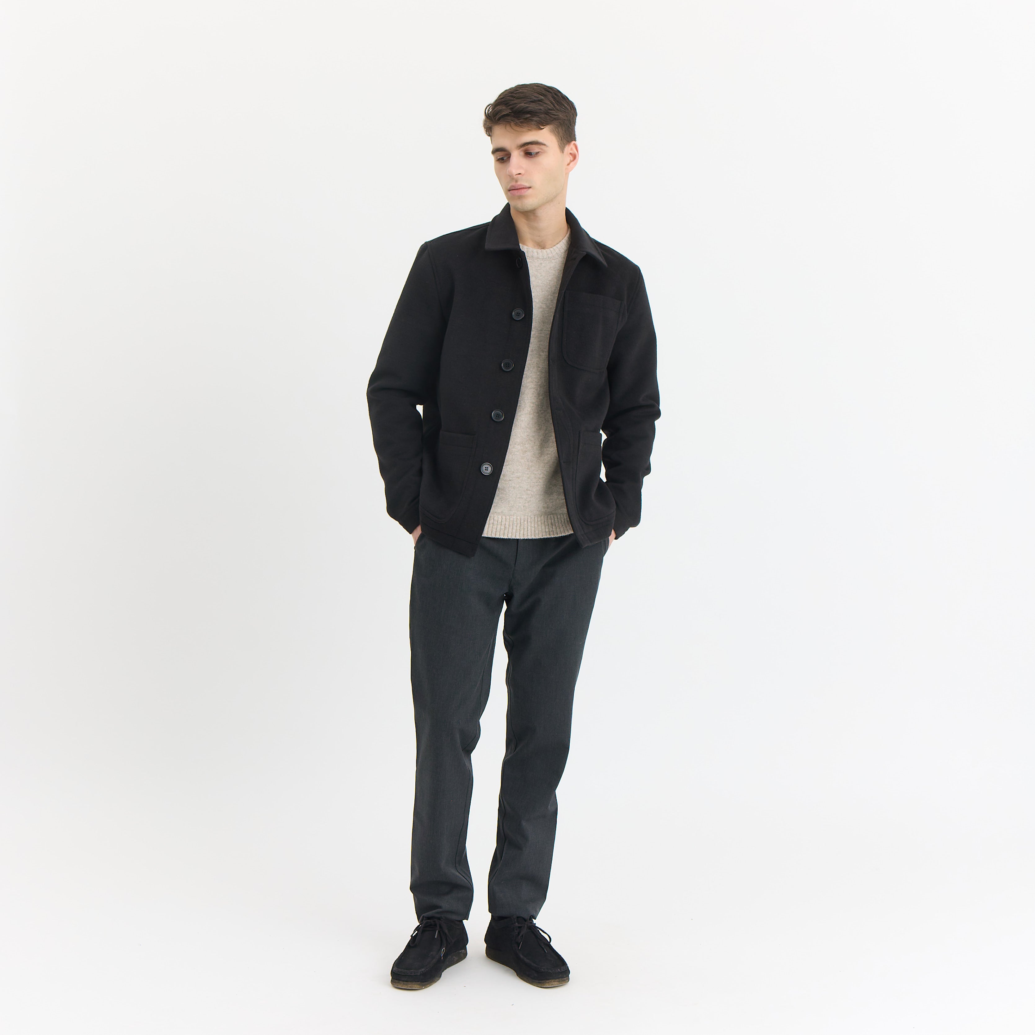 ByGarment Makers Rasmus Wool Jacket Jacket 1204 Jet Black
