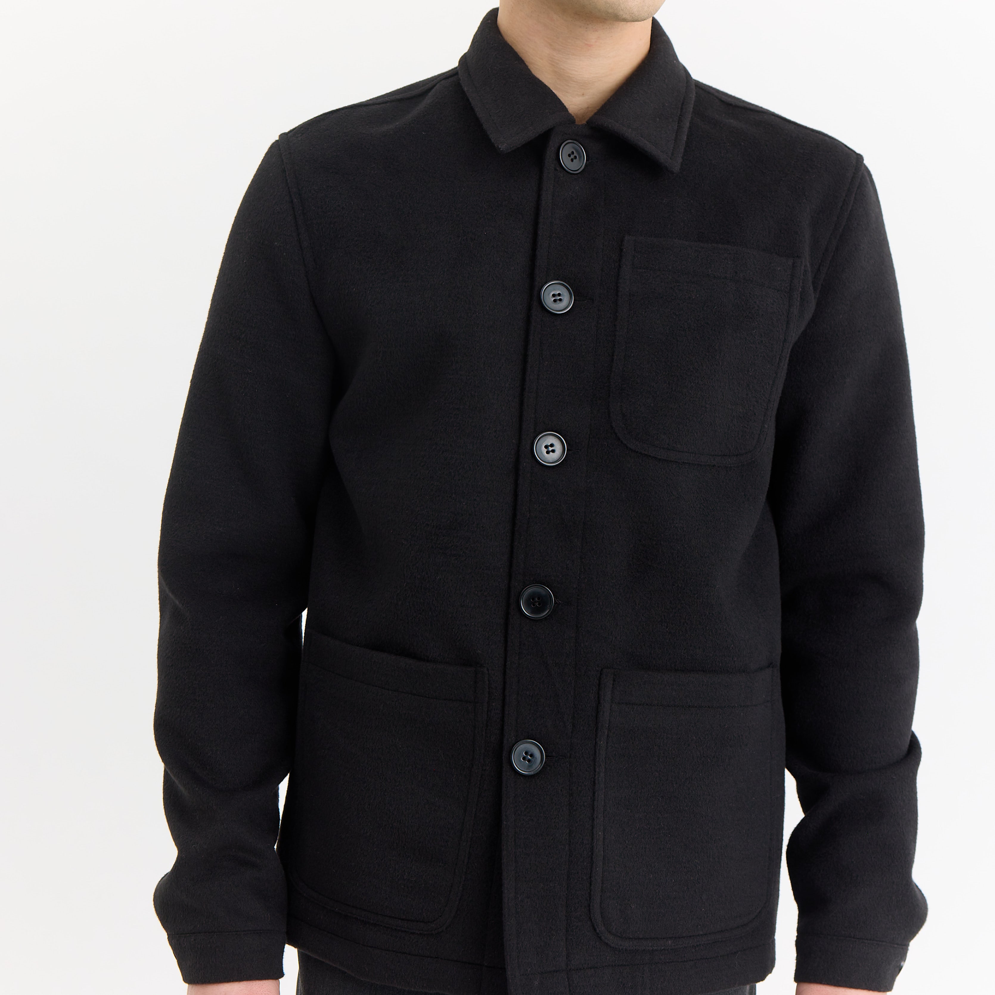 ByGarment Makers Rasmus Wool Jacket Jacket 1204 Jet Black