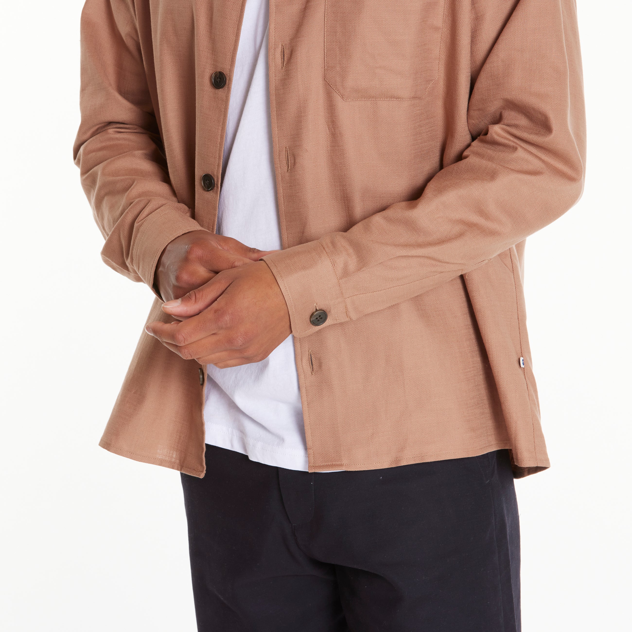 ByGarment Makers Storm Plain Overshirt Shirt LS 1530 Hazelnut