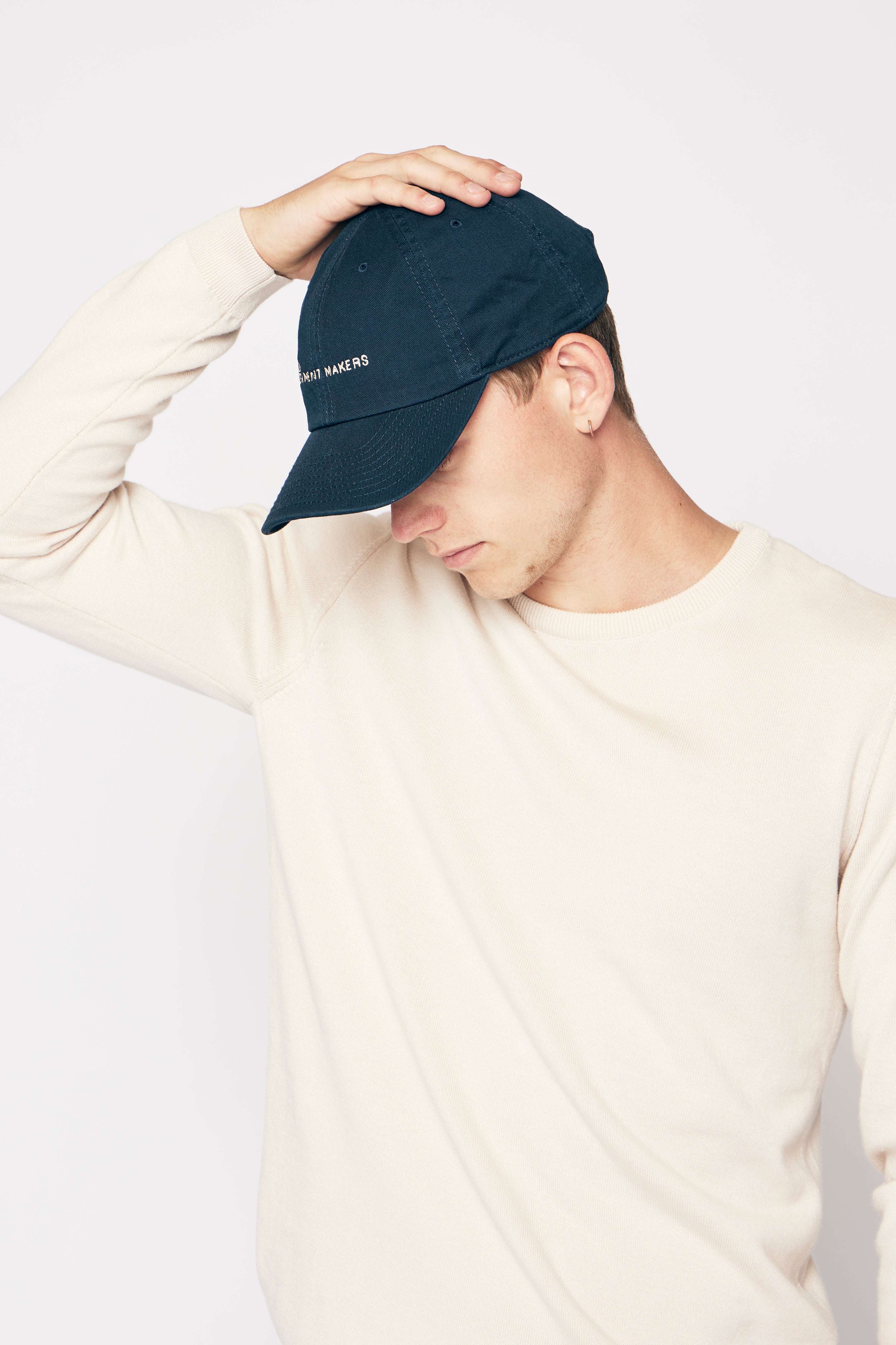 By Garment Makers The Organic Cap Diverse 3096 Navy Blazer