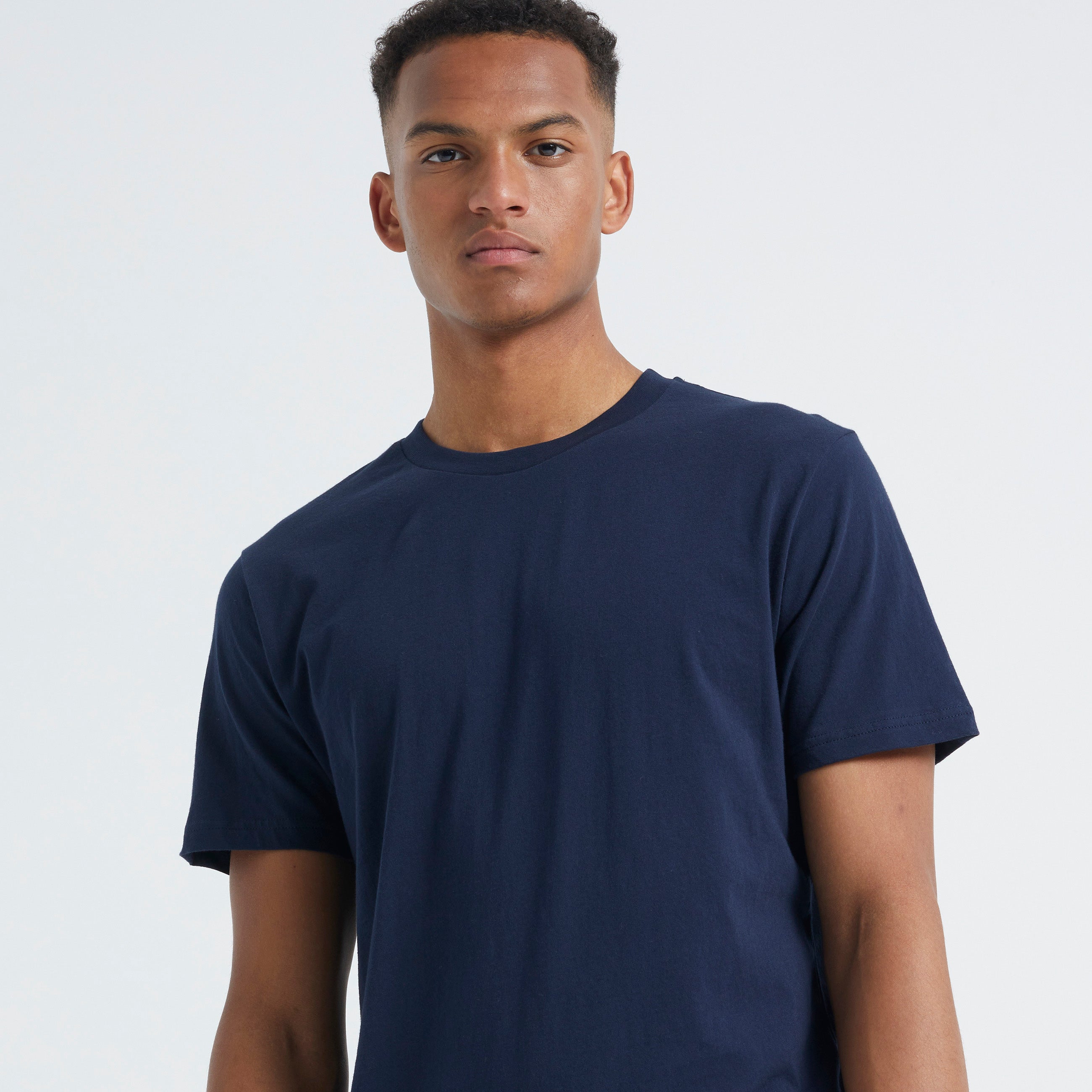 ByGarment Makers The Organic Tee T-shirt SS 3096 Navy Blazer