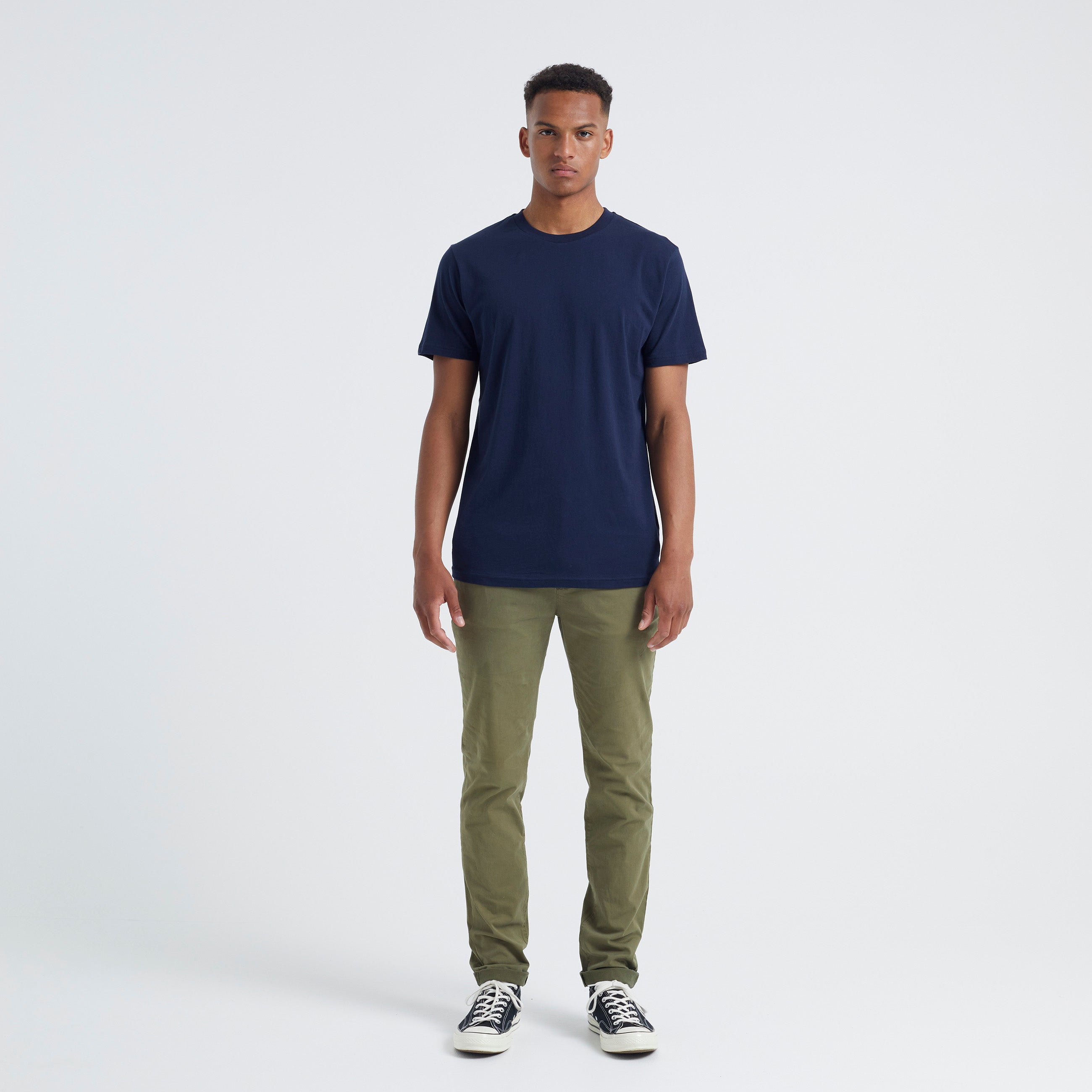 ByGarment Makers The Organic Tee T-shirt SS 3096 Navy Blazer