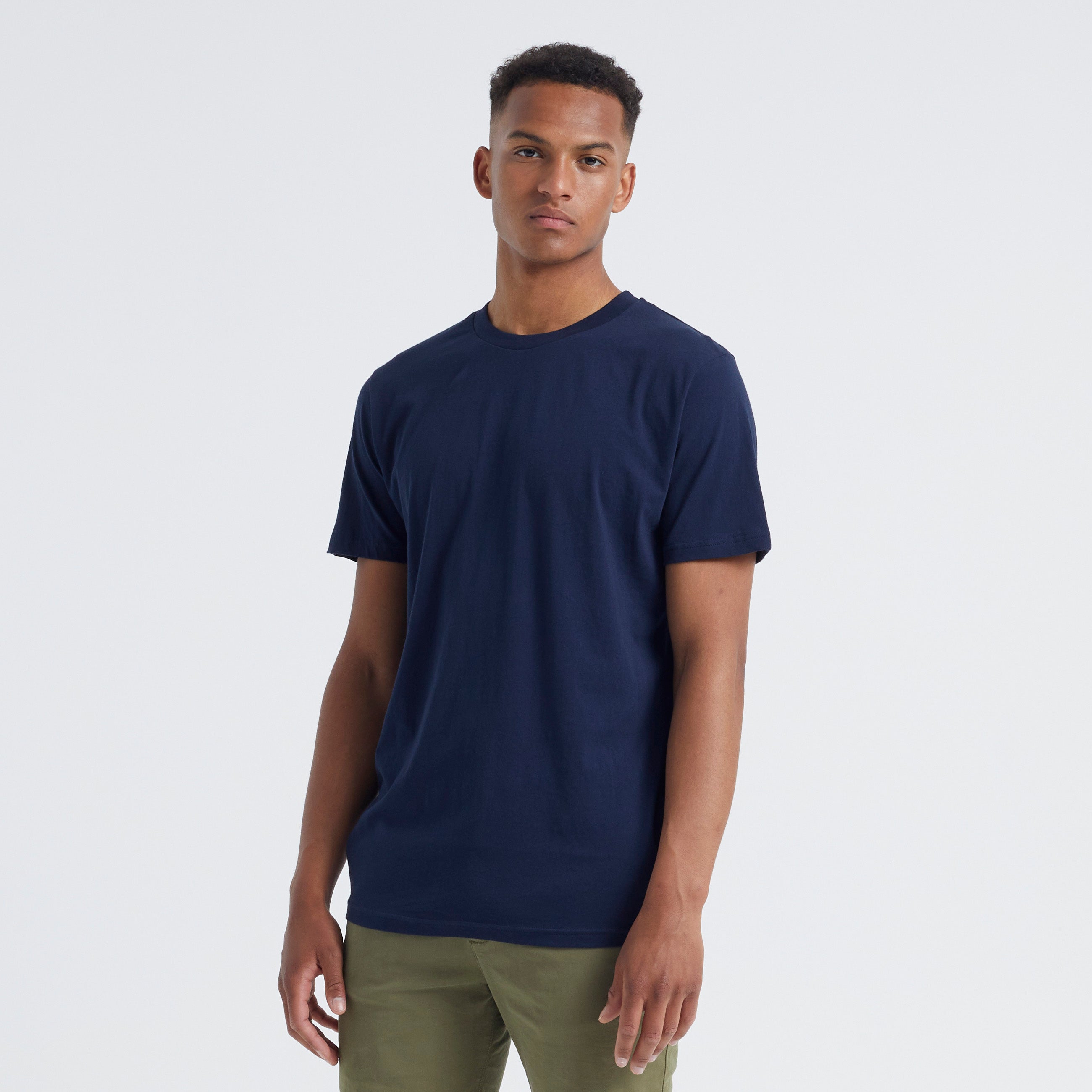 ByGarment Makers The Organic Tee T-shirt SS 3096 Navy Blazer