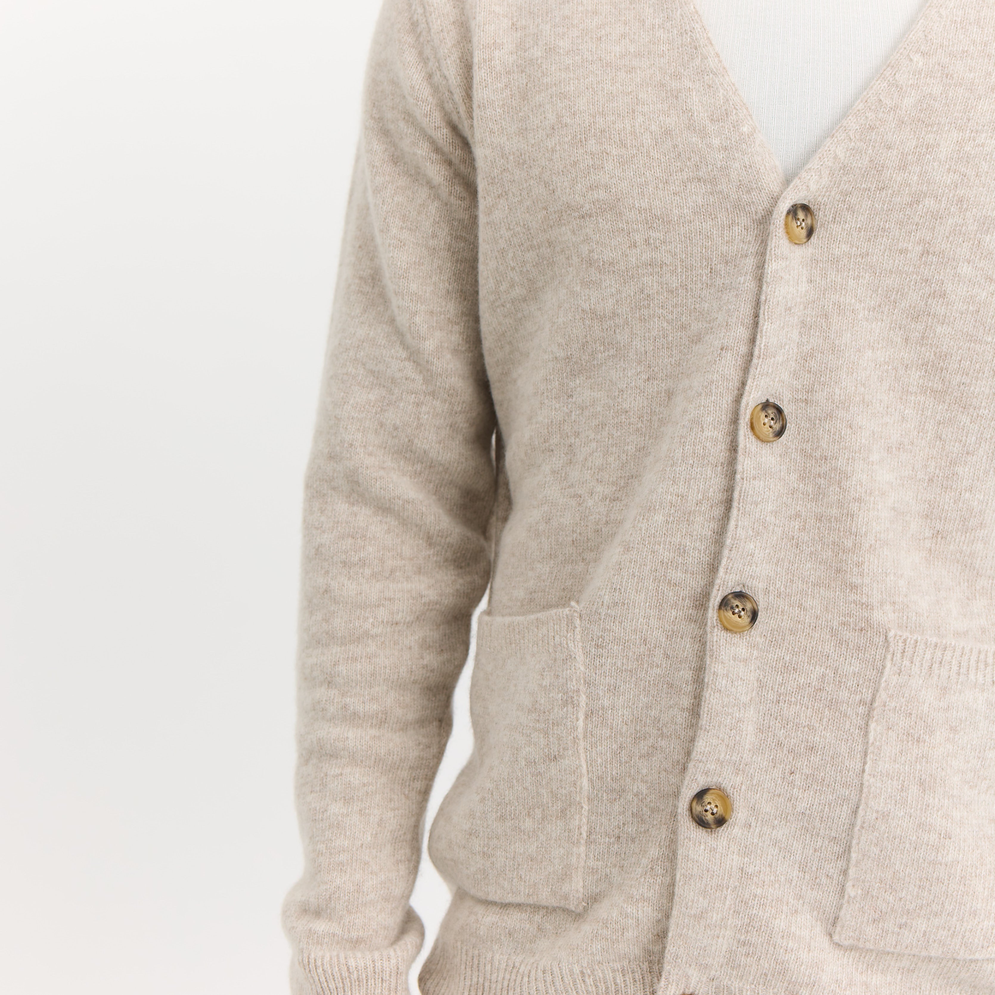 ByGarment Makers Tiger Knit Cardigan Knit 1160 Ecru