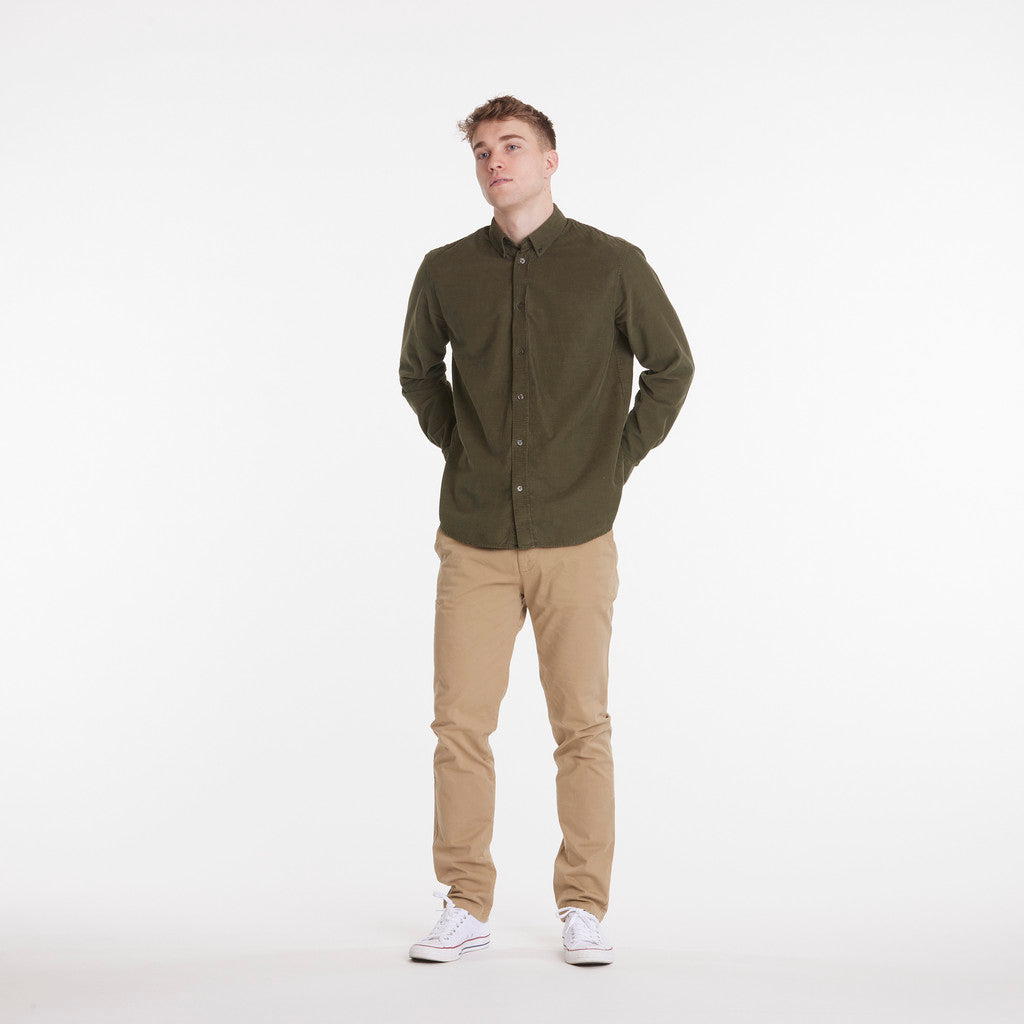 ByGarment Makers Vincent Corduroy Shirt Shirt LS 1184 Russian Olive