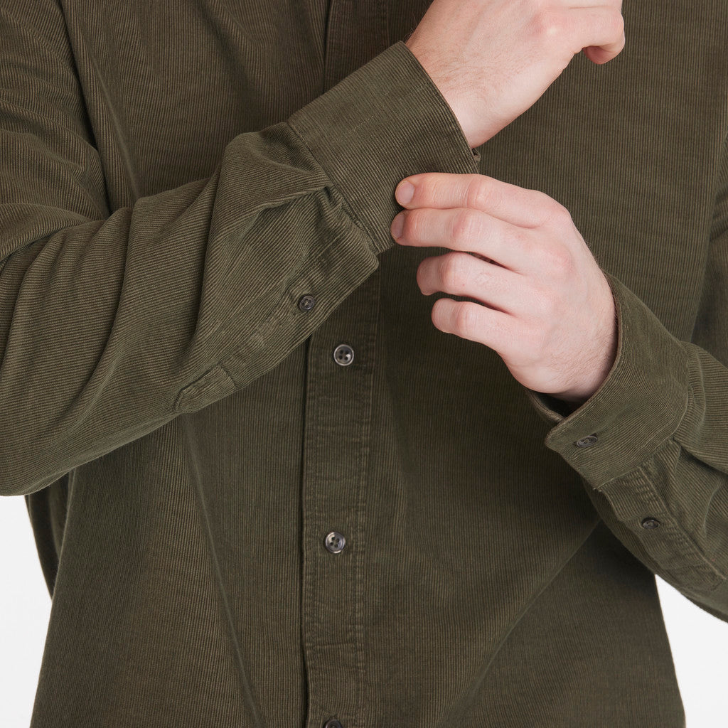 ByGarment Makers Vincent Corduroy Shirt Shirt LS 1184 Russian Olive