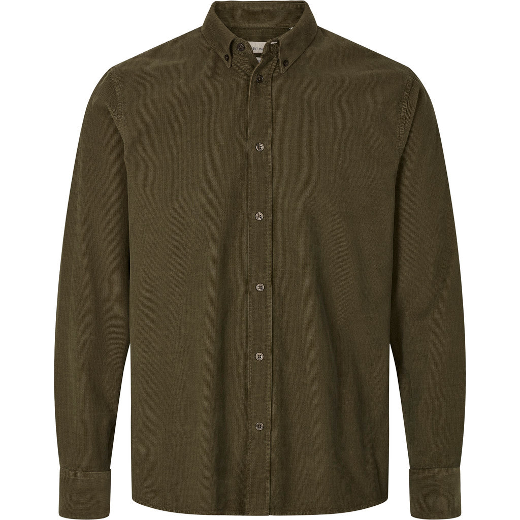 ByGarment Makers Vincent Corduroy Shirt Shirt LS 1184 Russian Olive