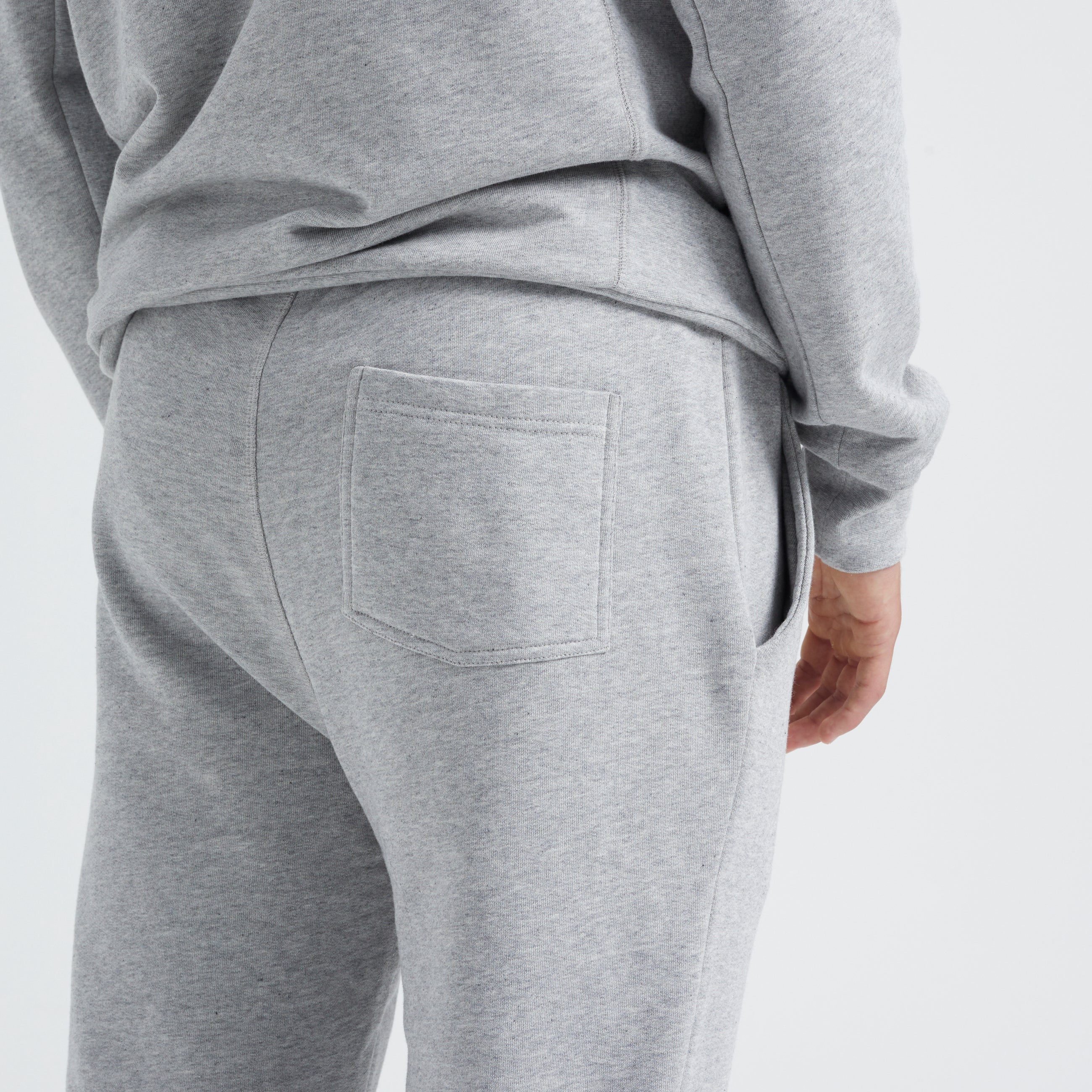 By Garment Makers Julian The Oganic Sweatpants Pants 1145 Light Grey Melange