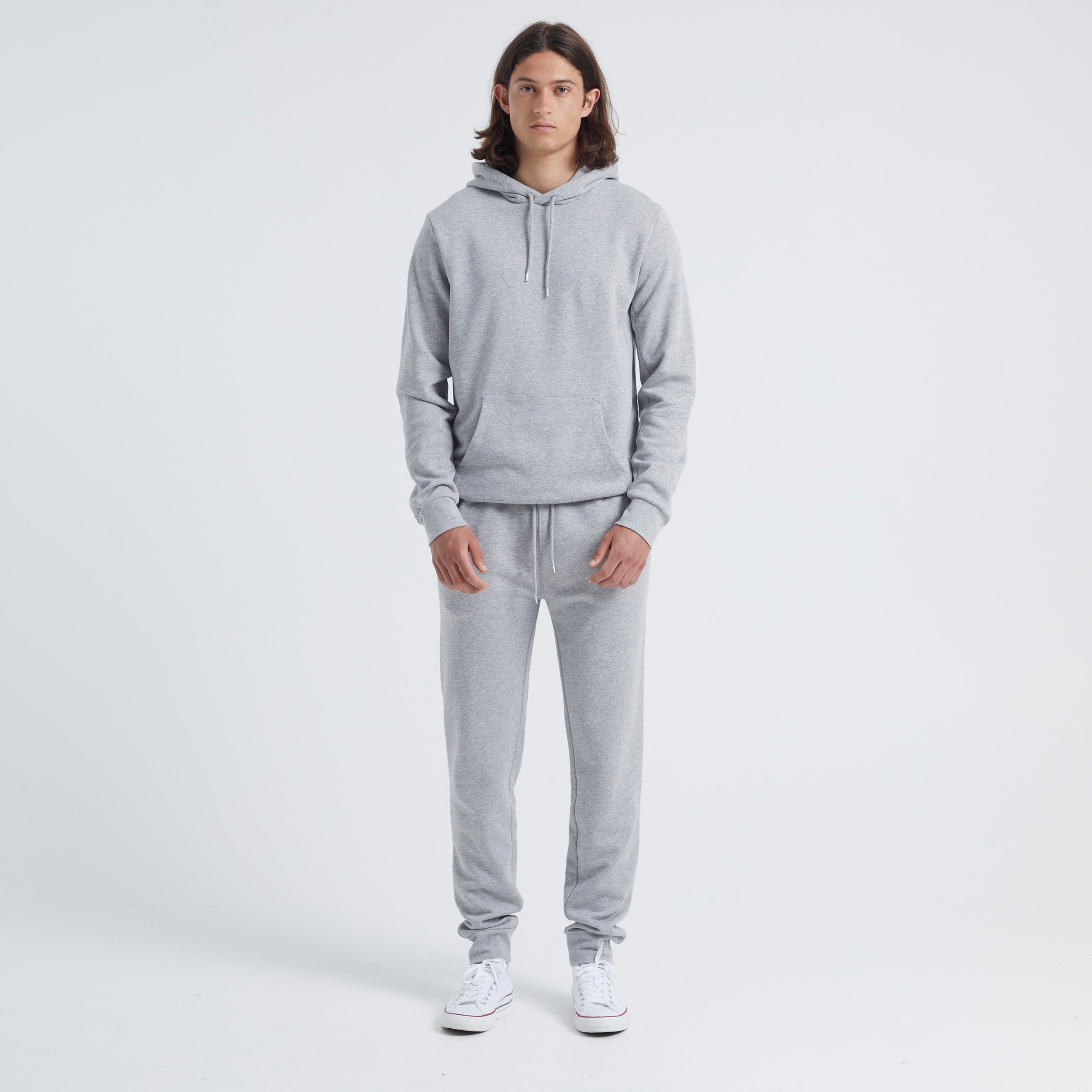 By Garment Makers Julian The Oganic Sweatpants Pants 1145 Light Grey Melange