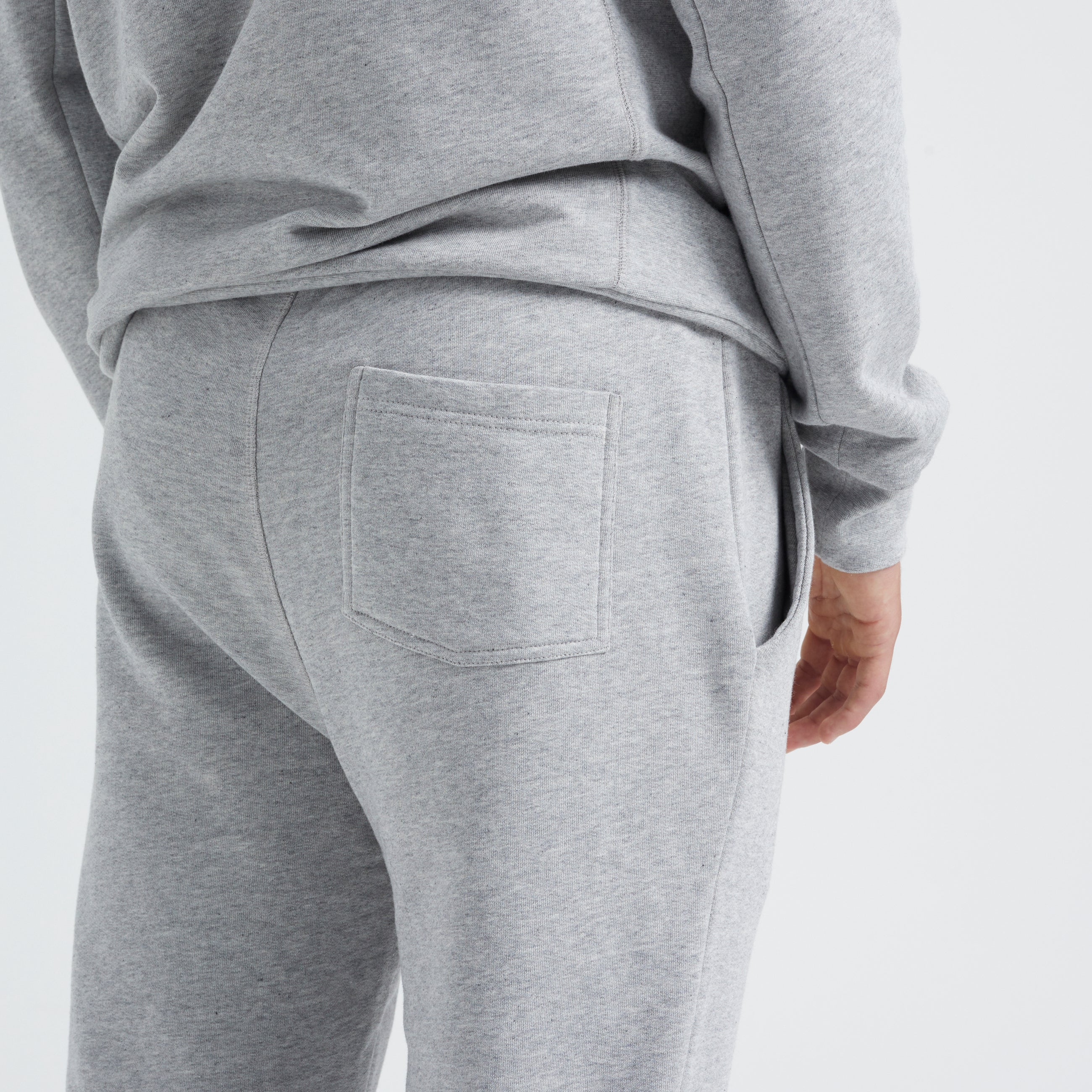 By Garment Makers Julian The Oganic Sweatpants GOTS Pants 1145 Light Grey Melange