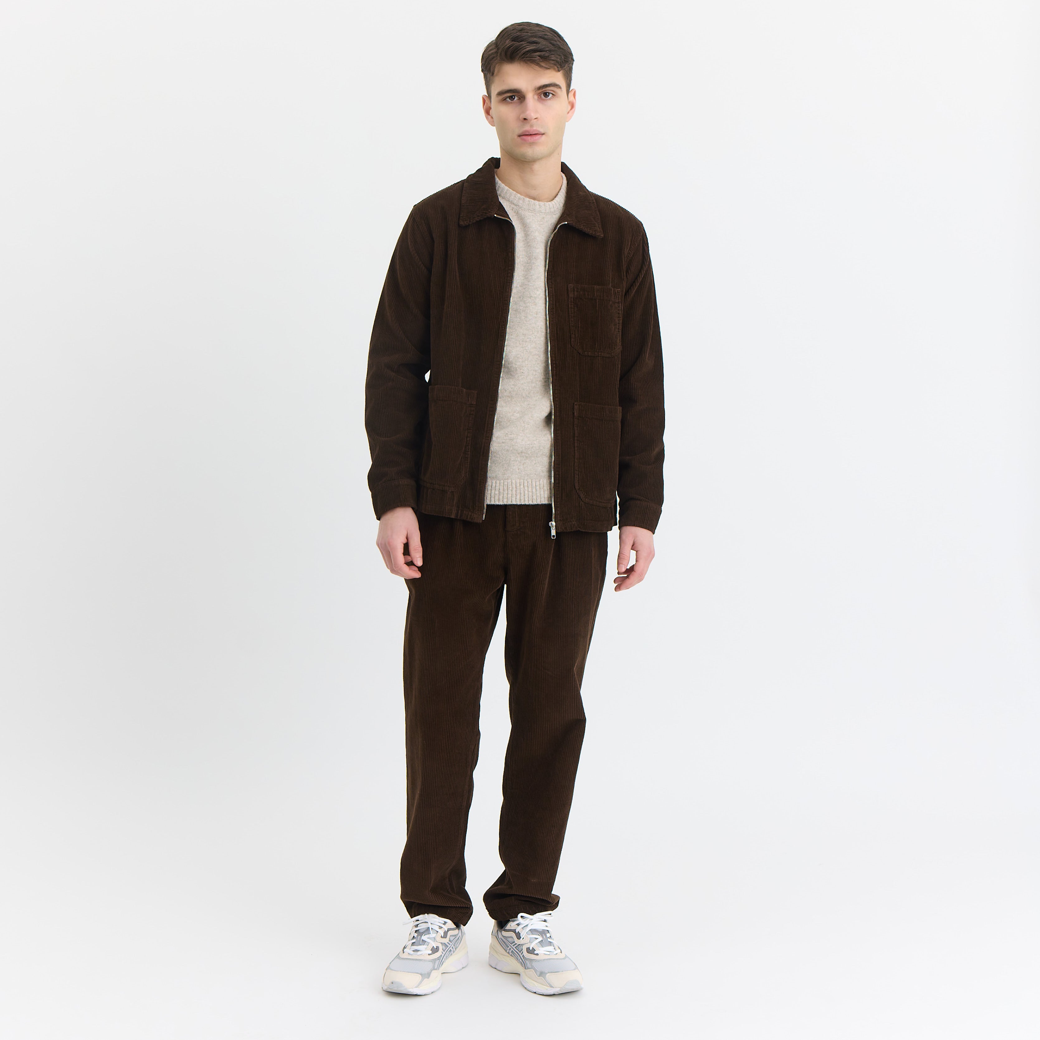 ByGarment Makers Matt Corduroy Jacket Jacket 3000 Ebony Brown