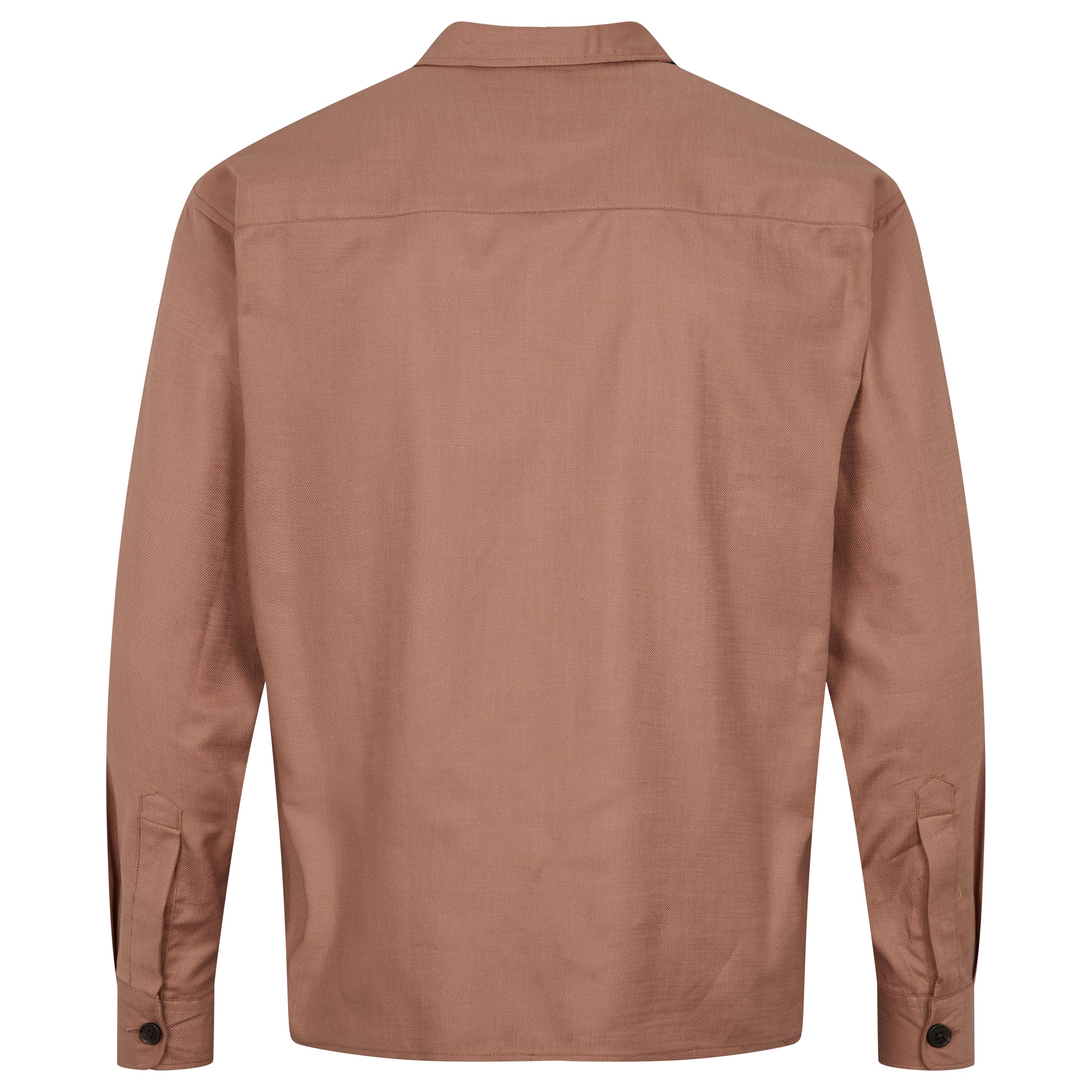 By Garment Makers Storm Plain Overshirt Shirt LS 1530 Hazelnut
