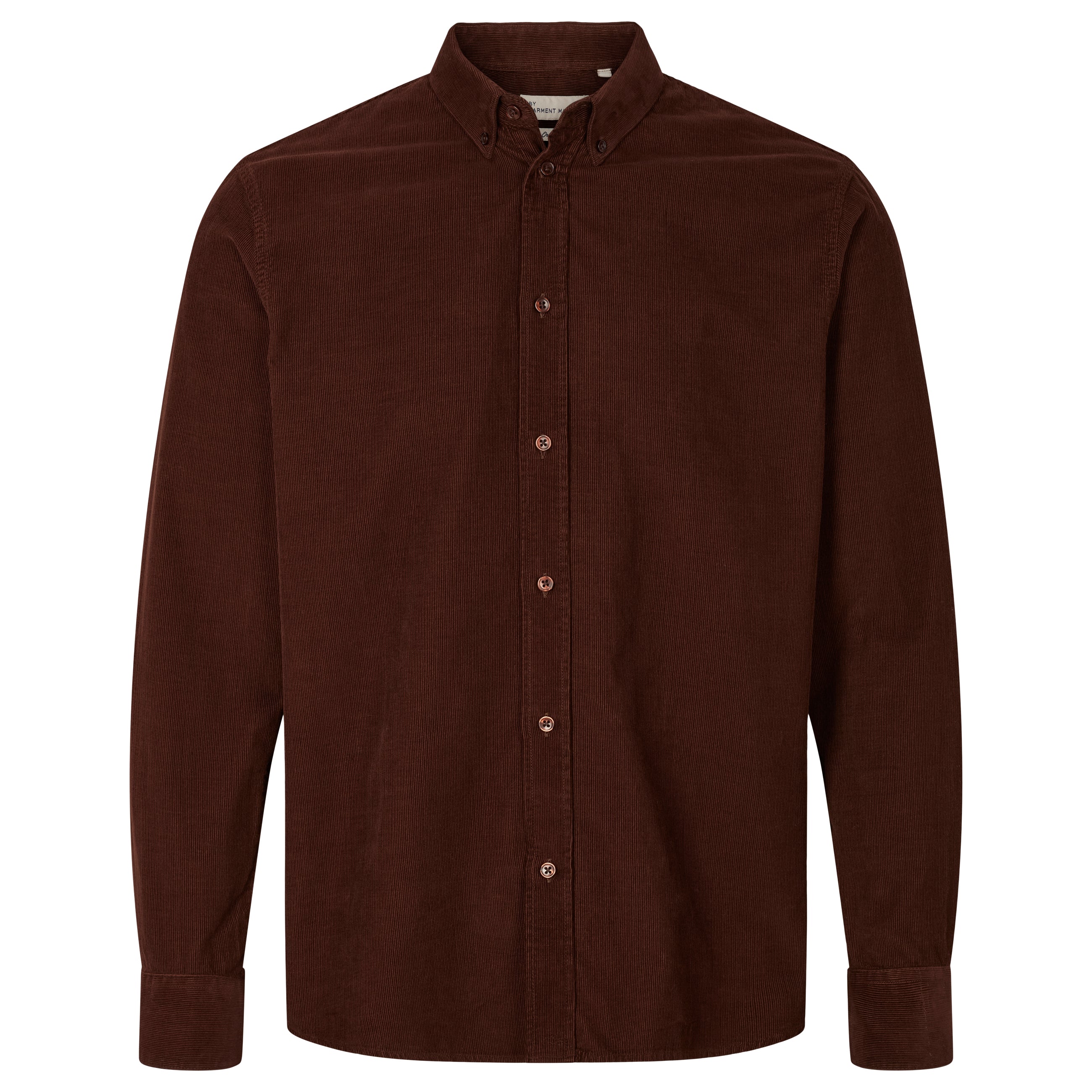 By Garment Makers Vincent Corduroy Shirt Shirt LS 3000 Ebony Brown